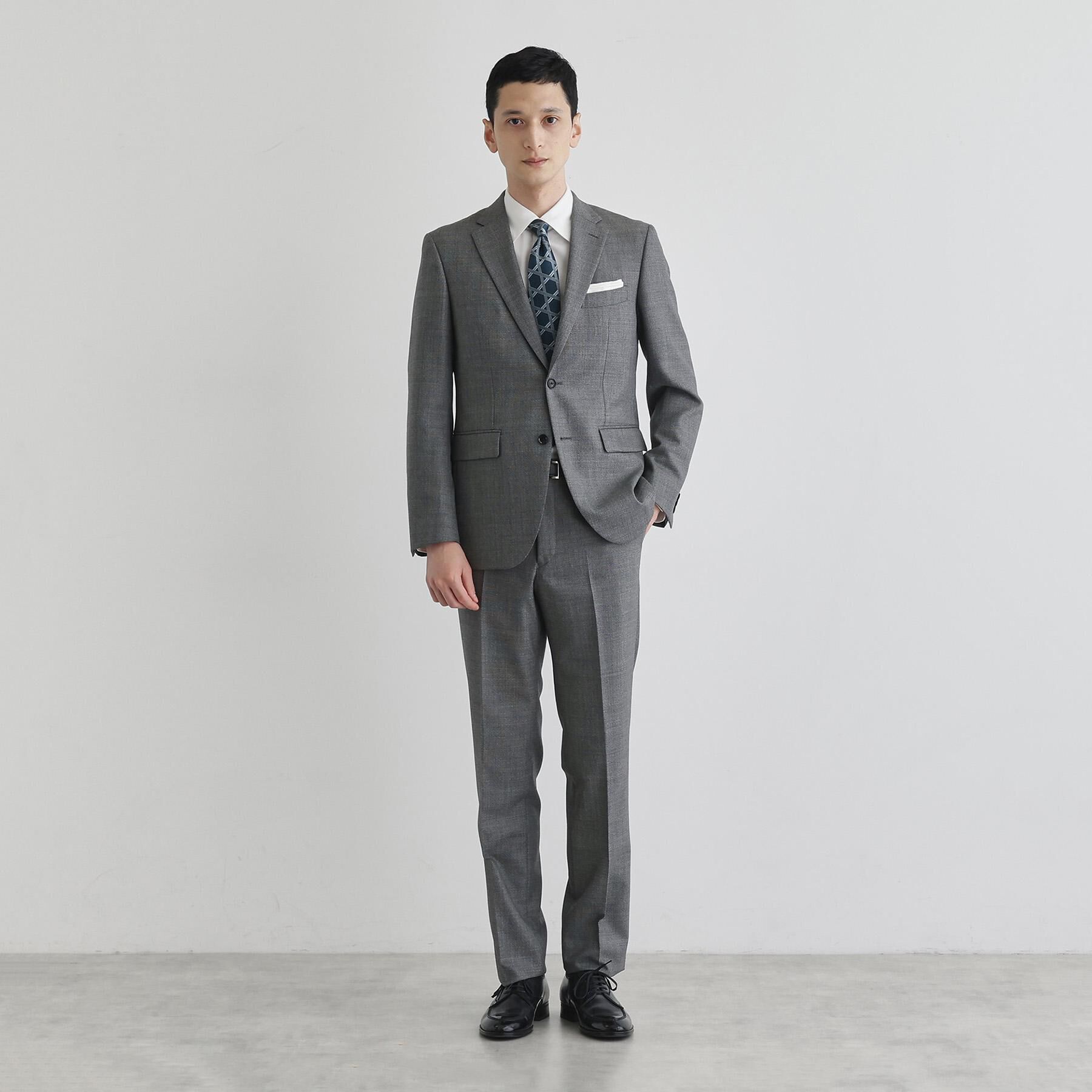 TAKEO KIKUCHI「鱗紋 スーツ」|スーツ|ブラック(019)