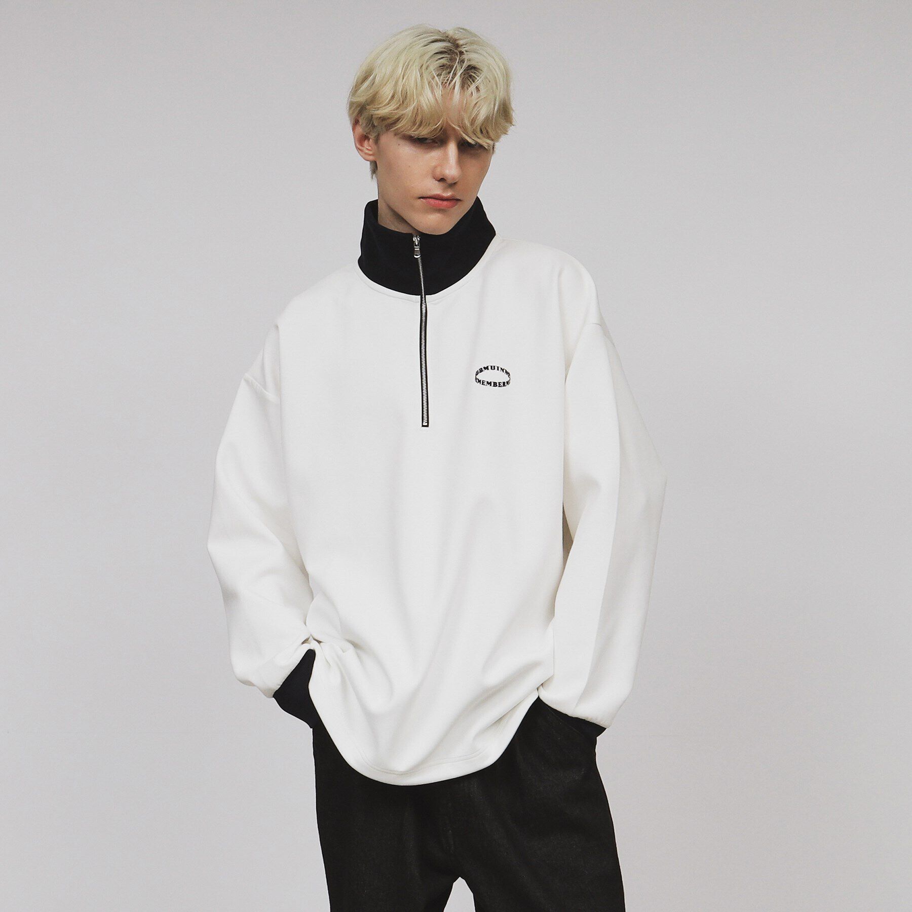 tk.TAKEO KIKUCHI「配色ハーフジップカットソー」|Tシャツ・カットソー|