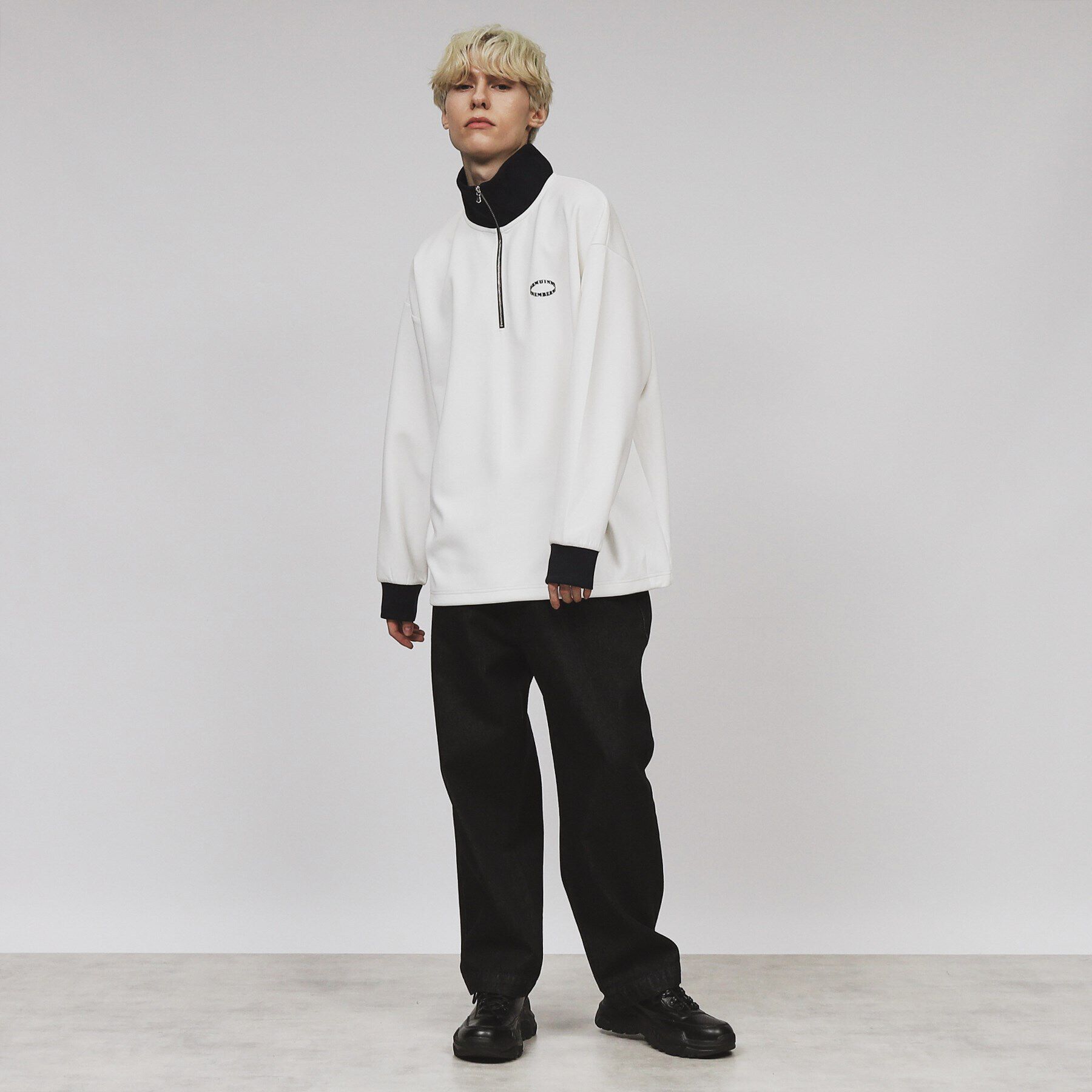 tk.TAKEO KIKUCHI「配色ハーフジップカットソー」|Tシャツ・カットソー|