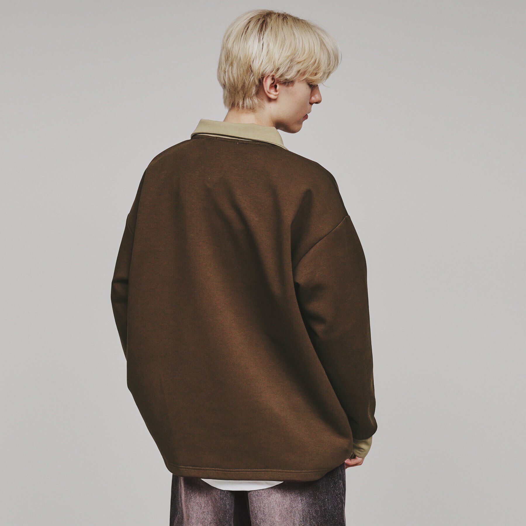 tk.TAKEO KIKUCHI「配色ハーフジップカットソー」|Tシャツ・カットソー|