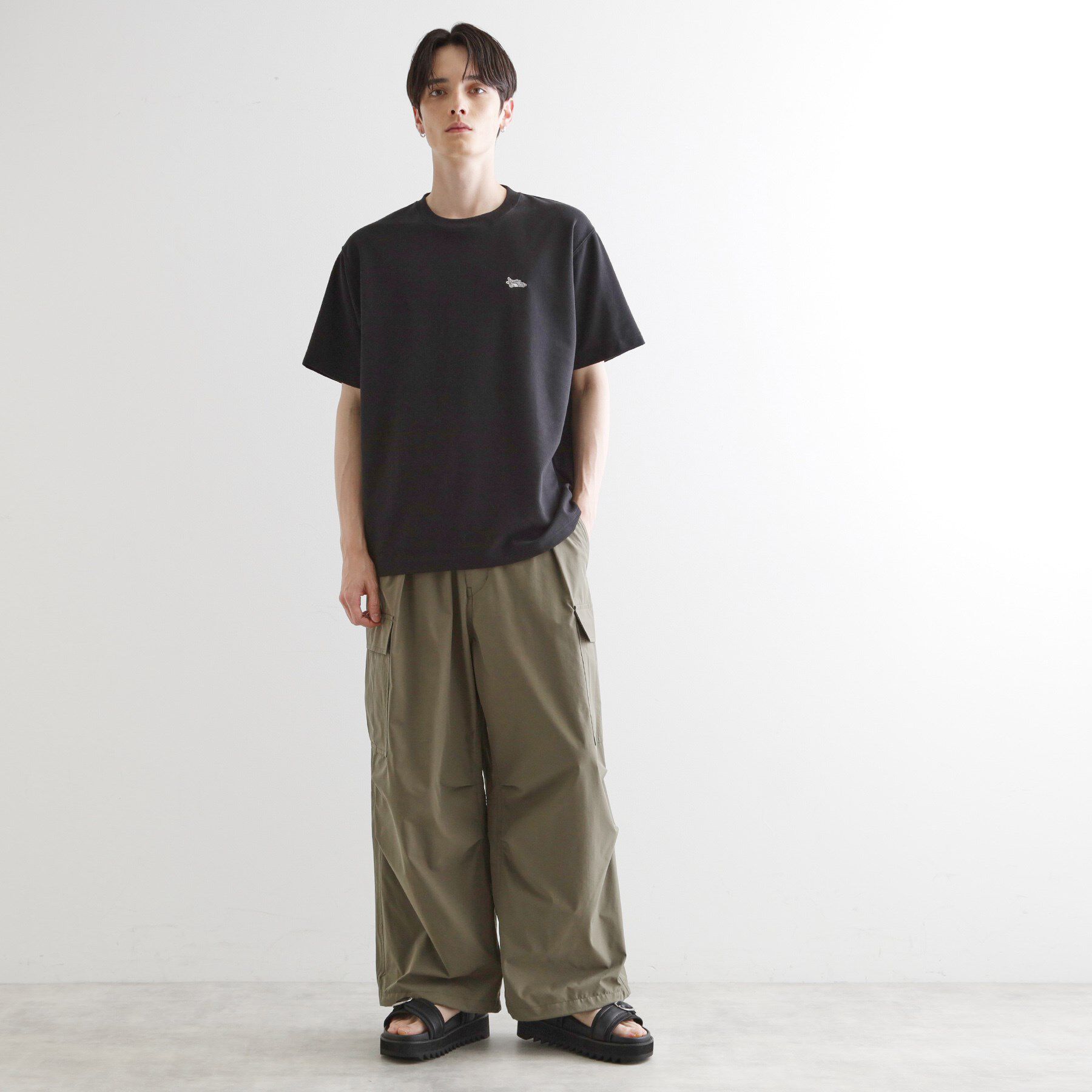 tk.TAKEO KIKUCHI「ウサギ刺繍 鹿の子クルーカットソー」|Tシャツ・カットソー|