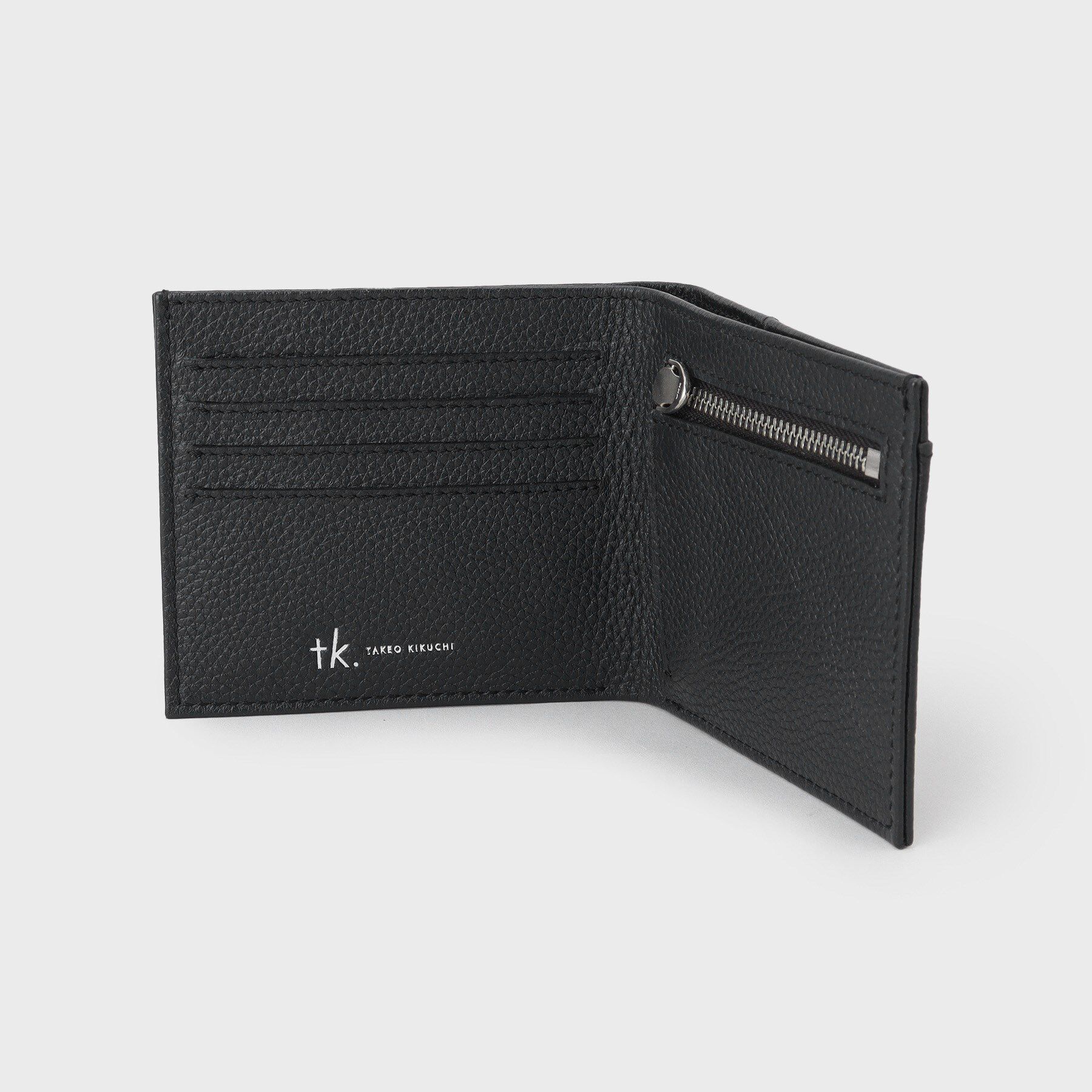 tk.TAKEO KIKUCHI「【リアルレザー】プレート二つ折りウォレット」|財布|