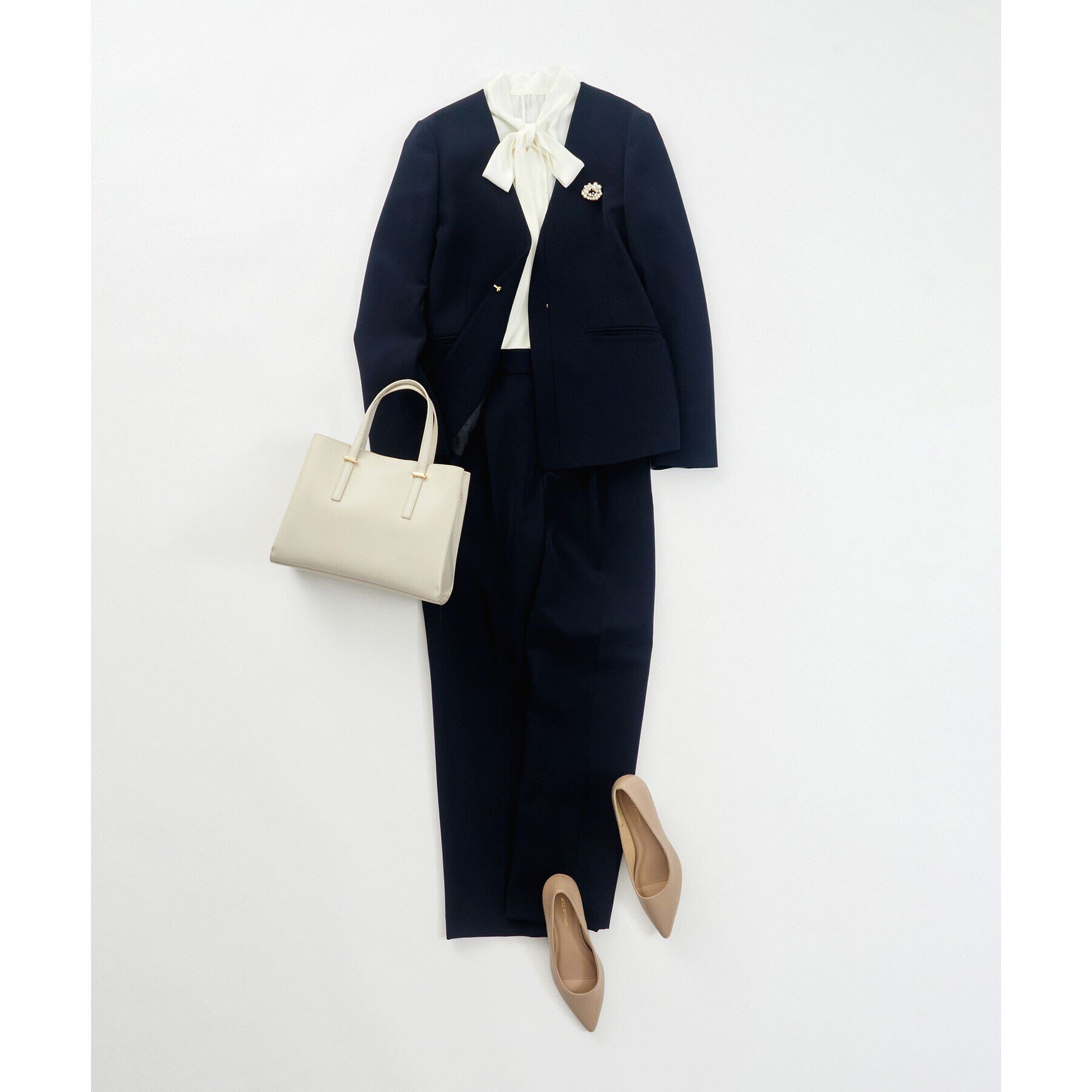 OPAQUE.CLIP「《通勤・セレモニー対応》ボウタイブラウス【洗濯機洗い可】」|シャツ・ブラウス|