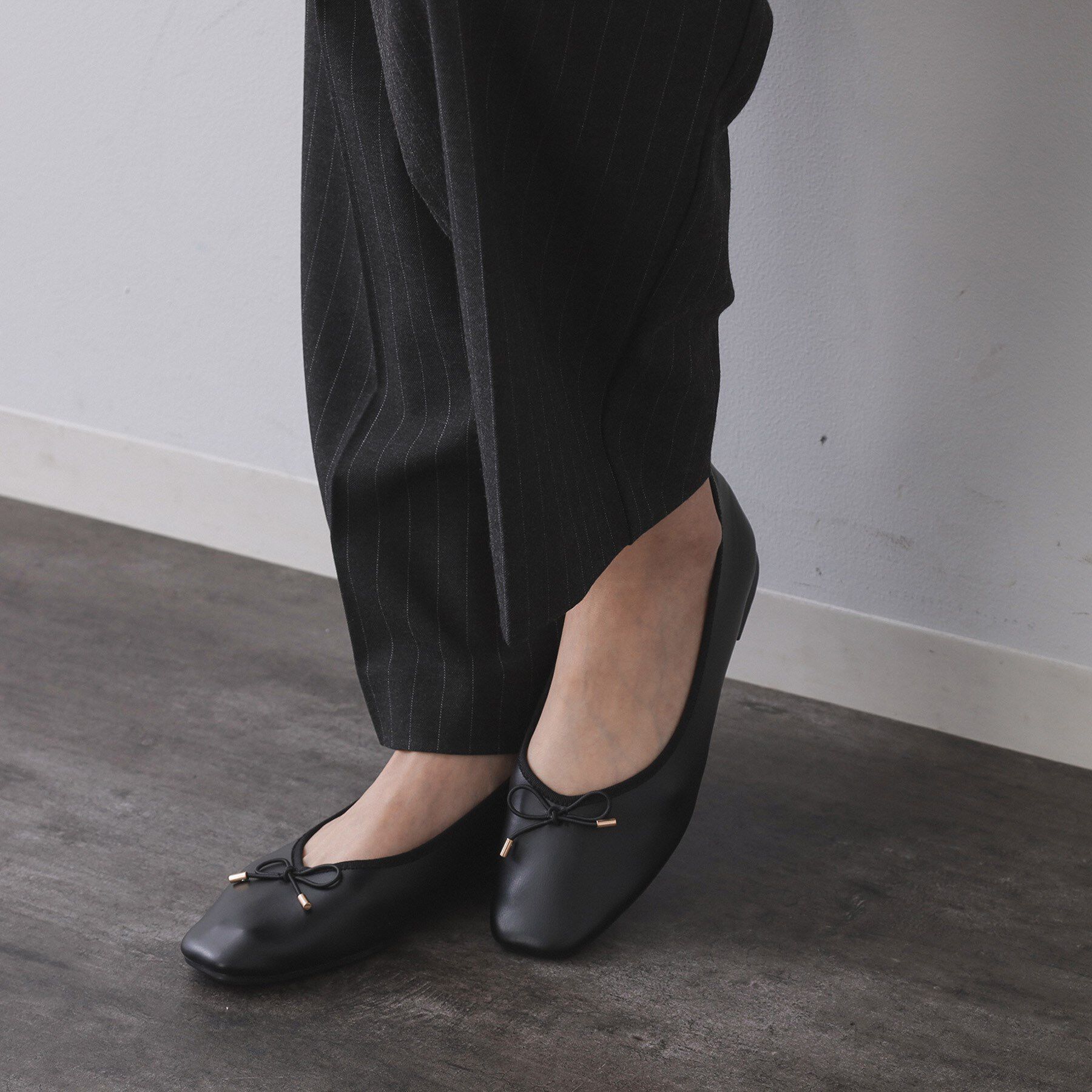 OPAQUE.CLIP「《美人百花掲載》名品フラットバレエシューズ」|その他|ブラック(019)