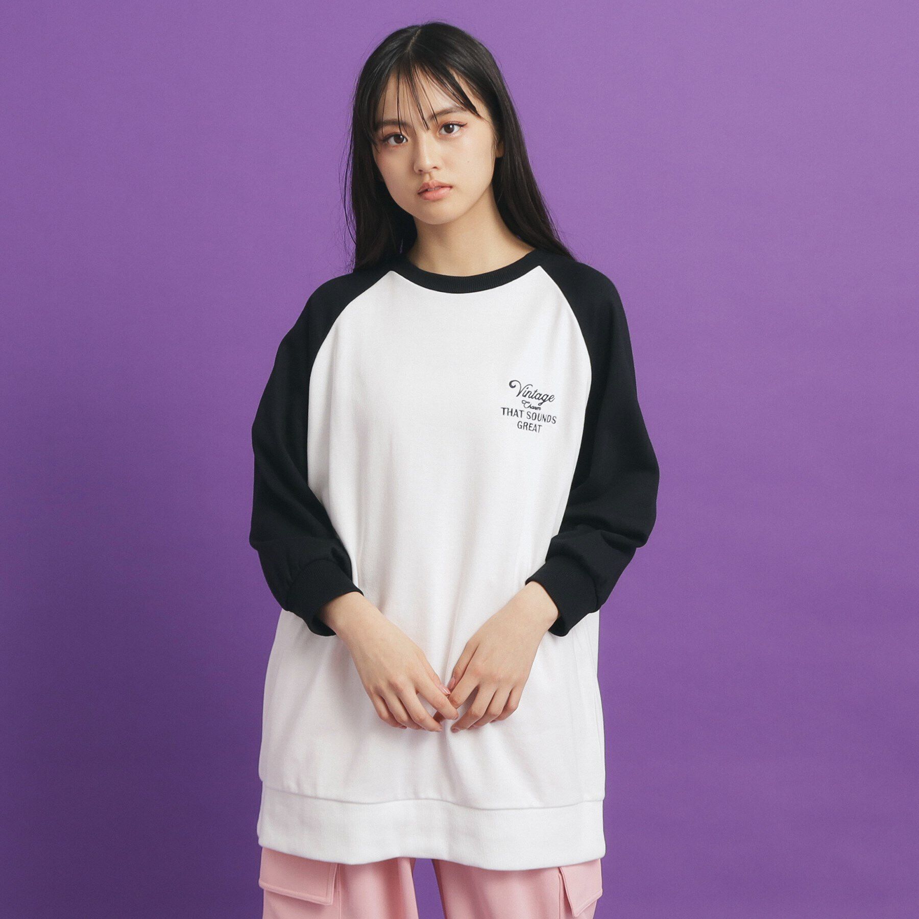 PINK-latte「ラグランチュニック」|その他|ｵﾌﾎﾜｲﾄ(003)