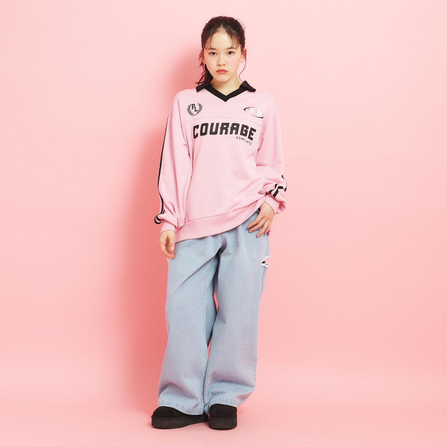 PINK-latte「サイドカットデニム」|その他|