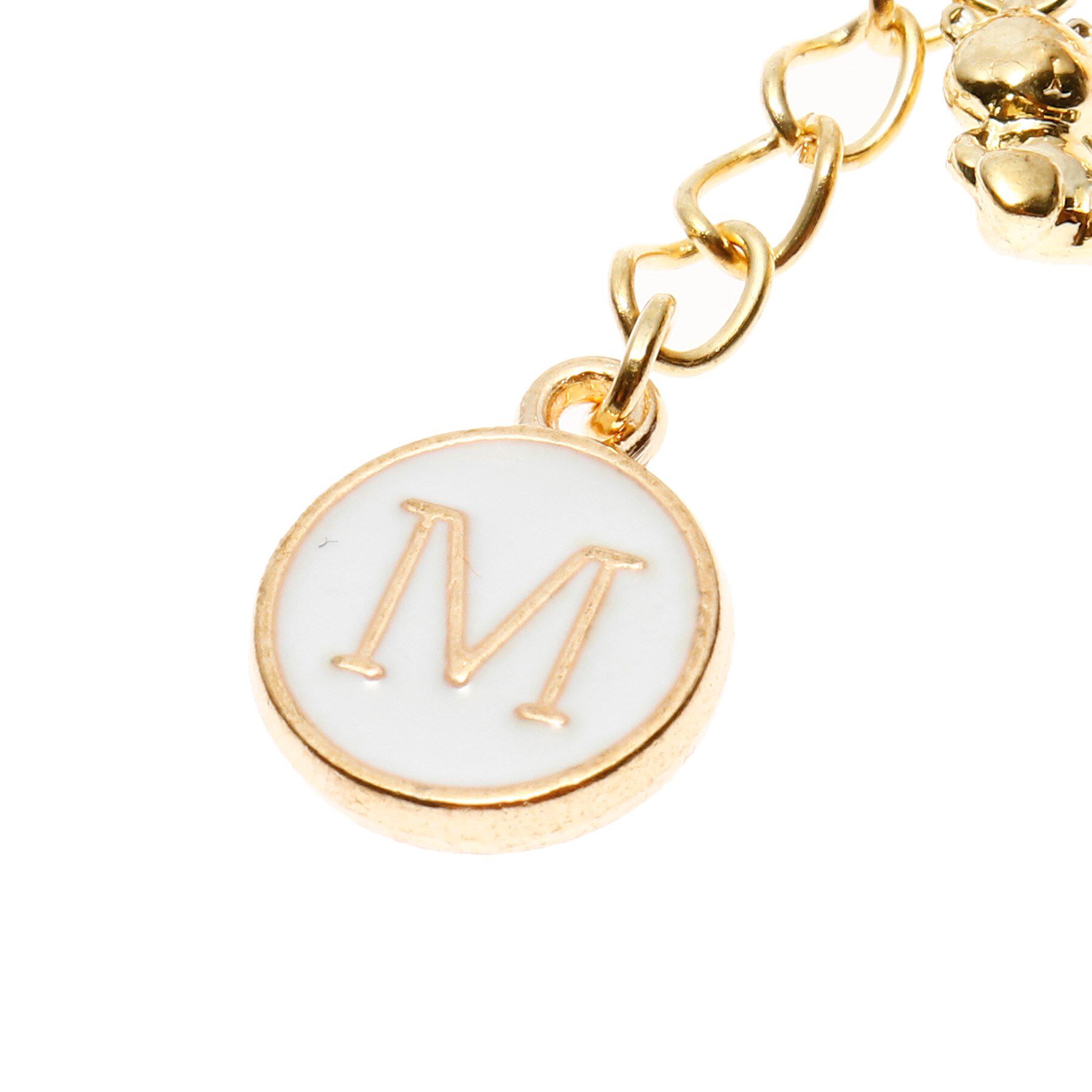 PINK-latte「ハートクマイニシャル キーチャーム」|キーケース|