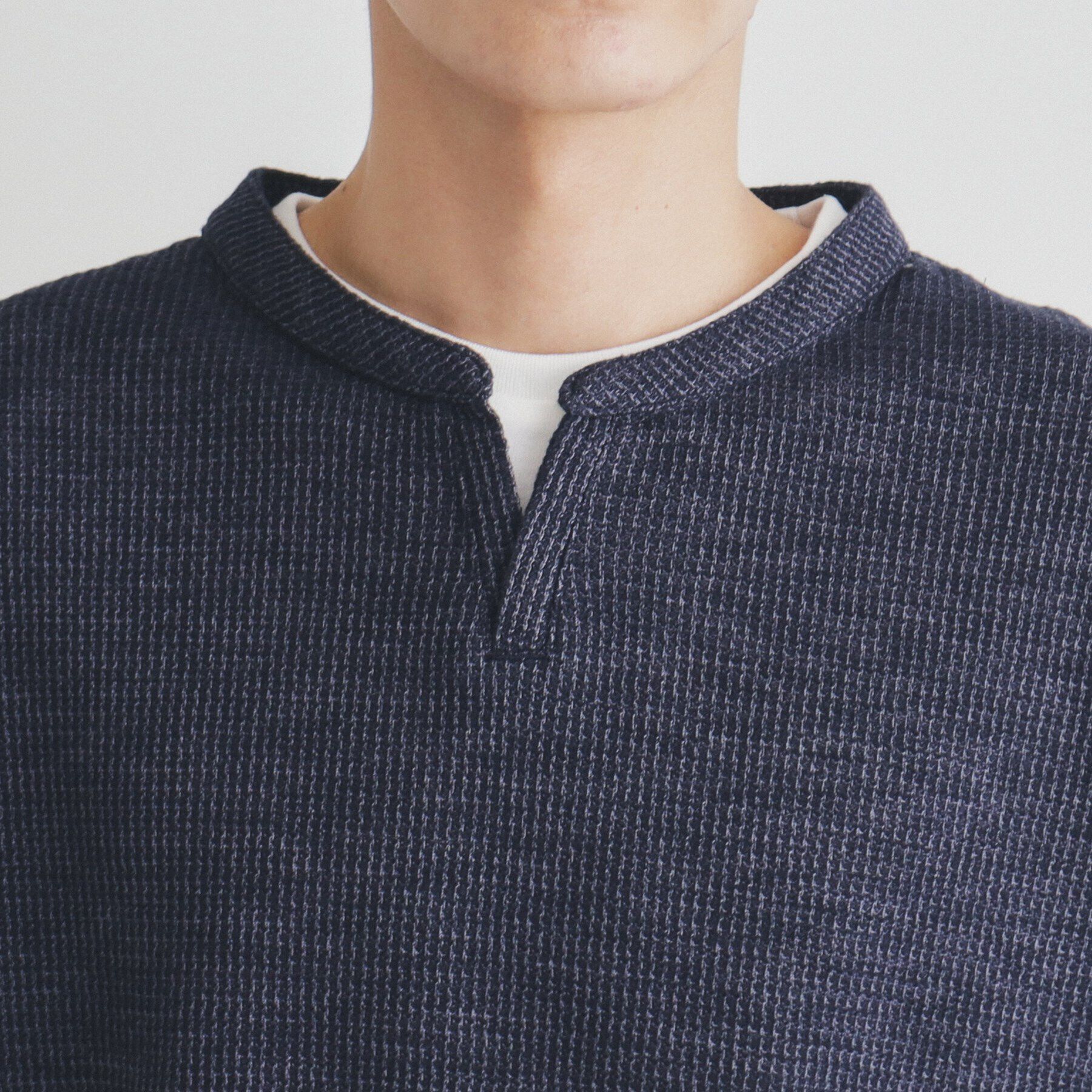 THE SHOP TK「スラブワッフルフェイクレイヤード長袖Tシャツ」|Tシャツ・カットソー|