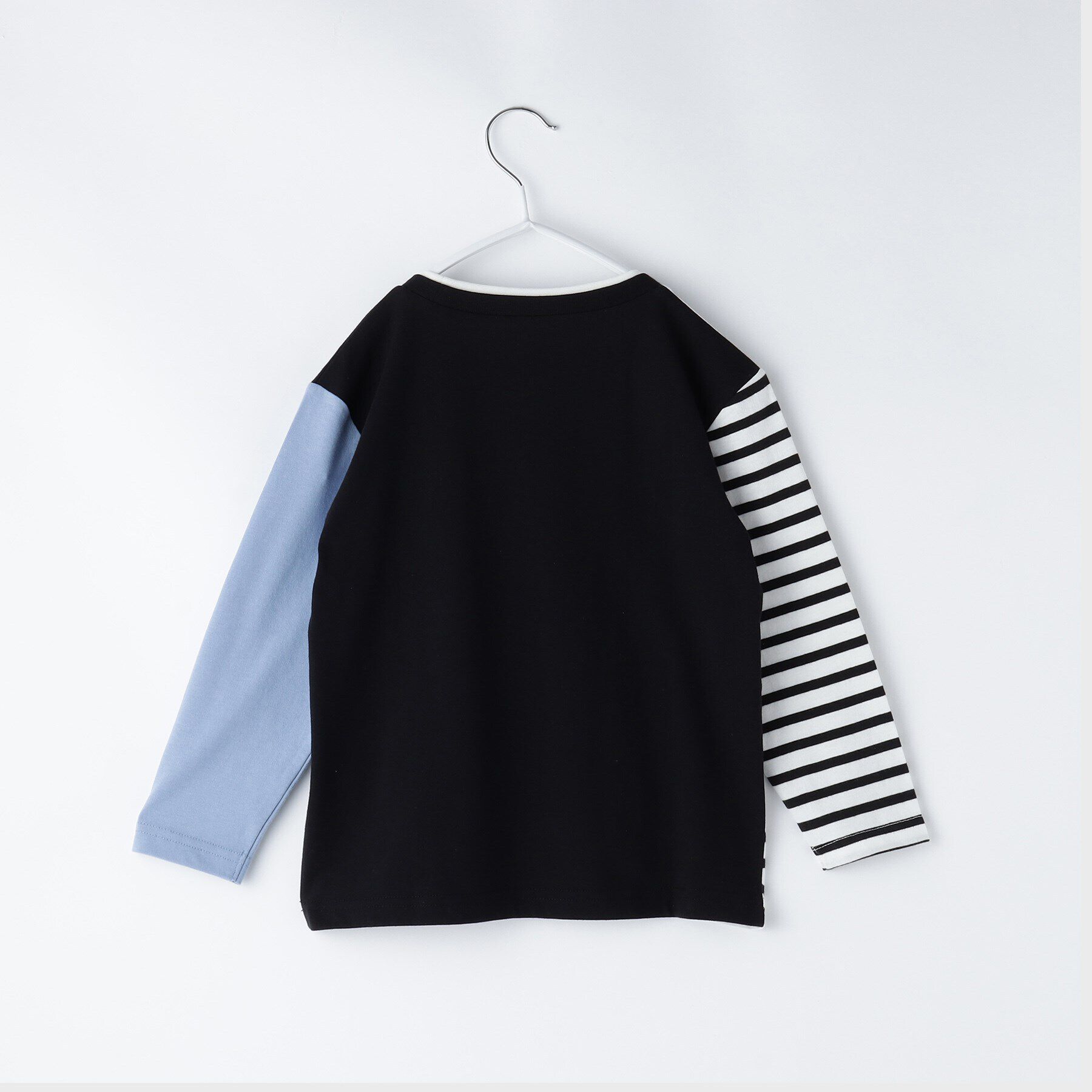 THE SHOP TK「【100-150】ブロッキング長袖Tシャツ/洗濯機OK」|Tシャツ・カットソー|