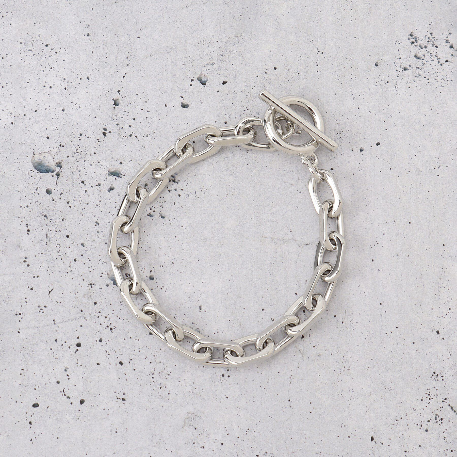 THE SHOP TK「シンプルアソートブレスレット シルバー／ブラック」|ブレスレット・バングル|シルバー(106)