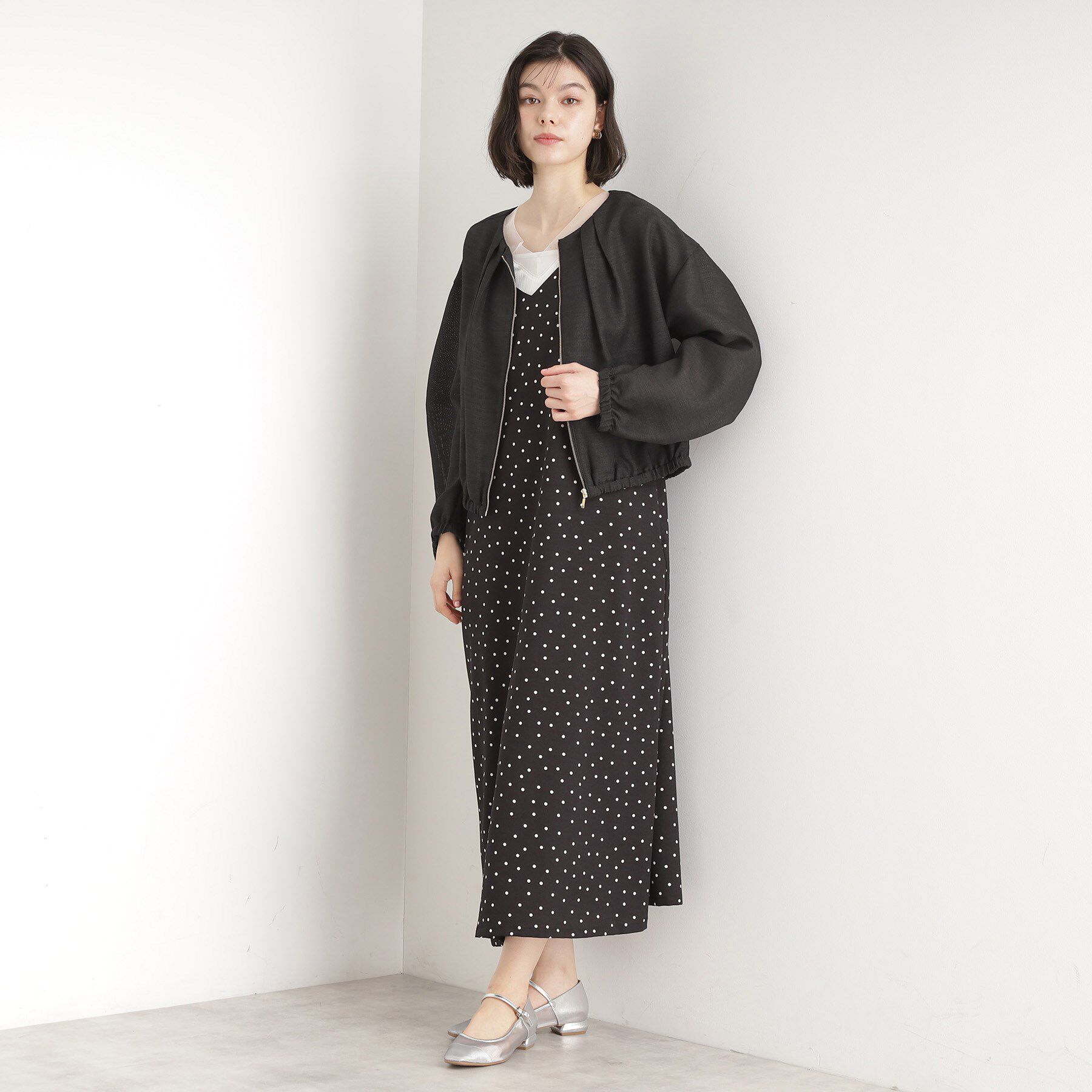 THE SHOP TK「パナマメッシュブルゾン【洗える】」|ブルゾン・スタジャン|