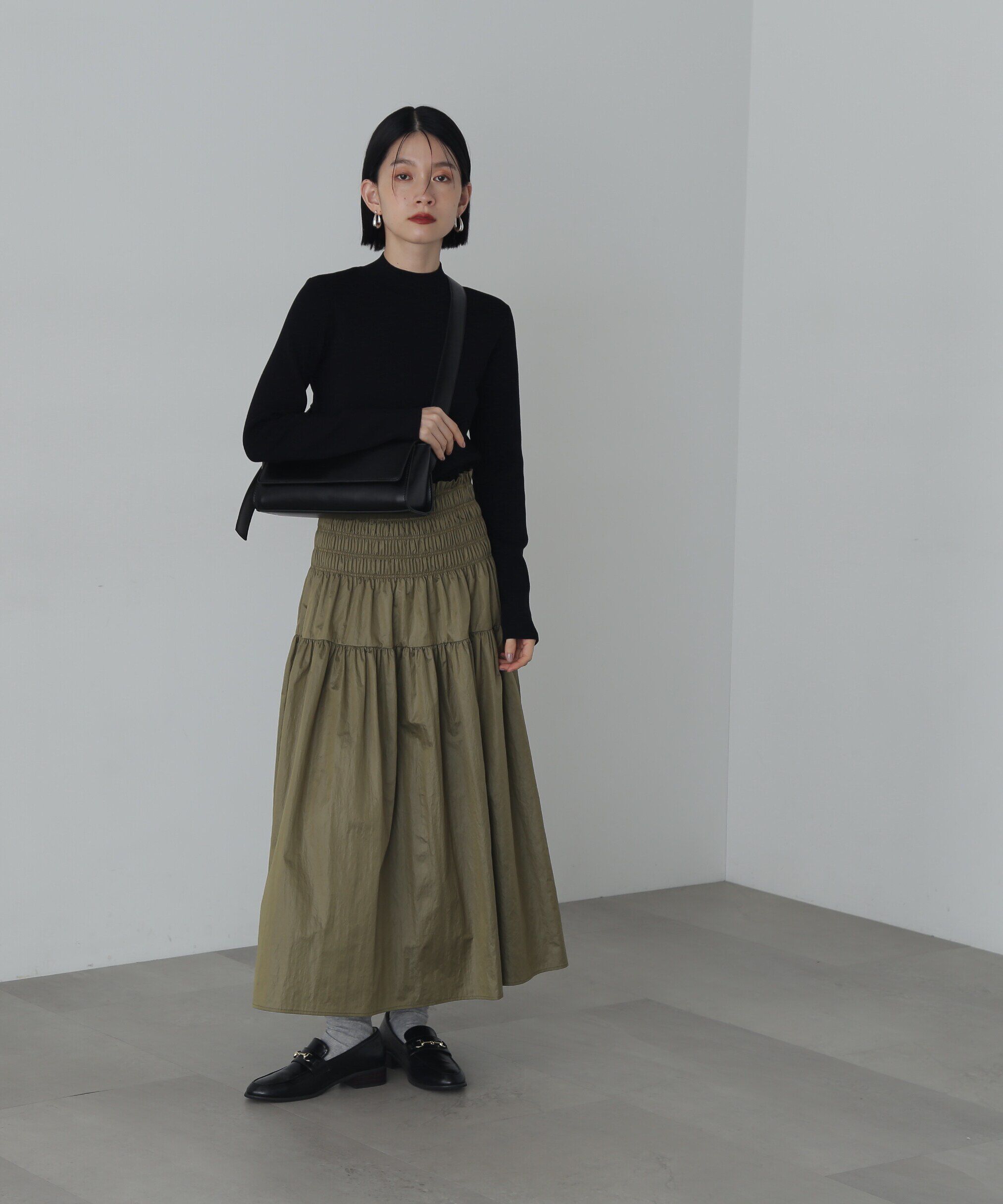  「総針ボトルネック長袖ニット」|ニット・セーター|