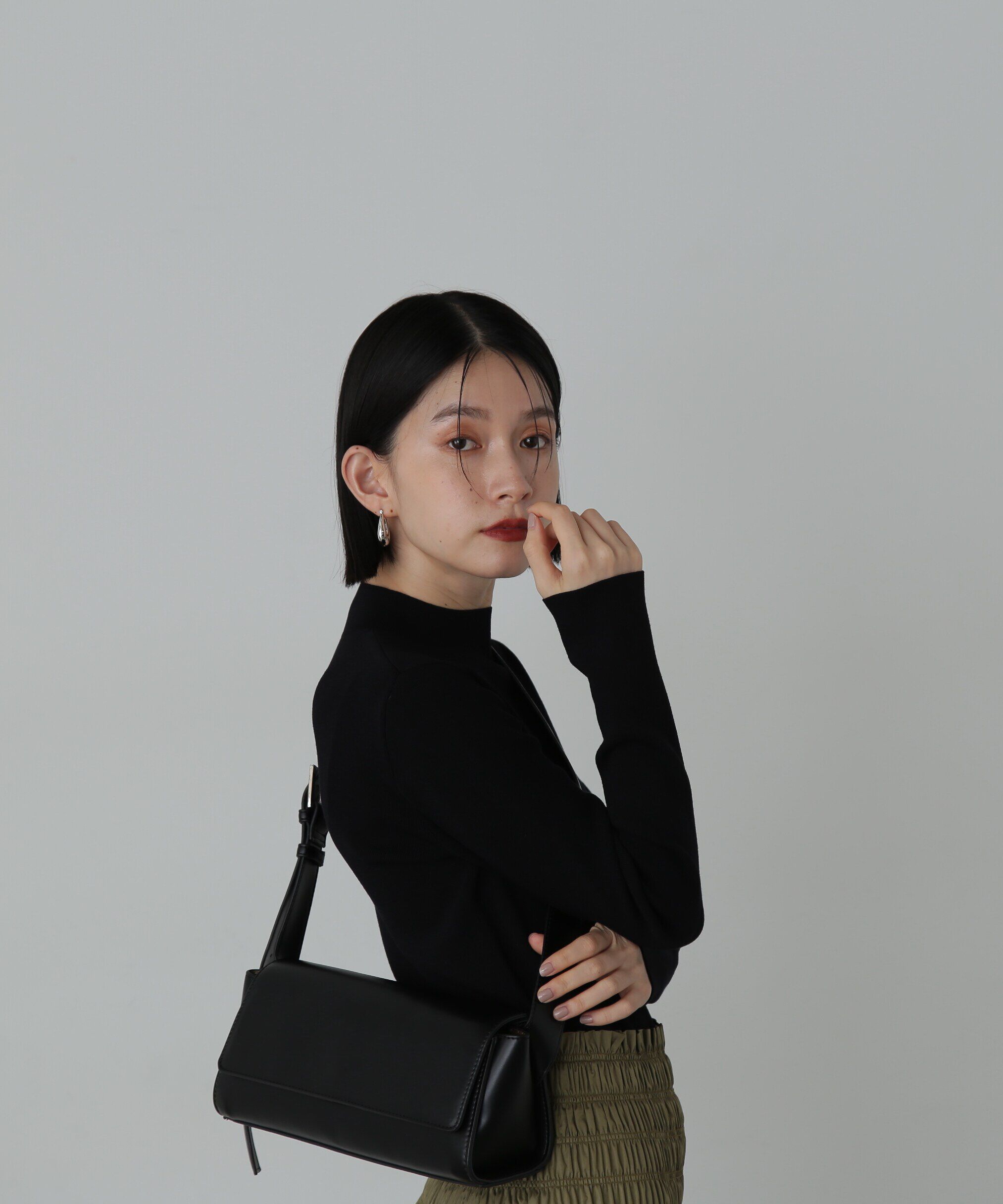  「総針ボトルネック長袖ニット」|ニット・セーター|