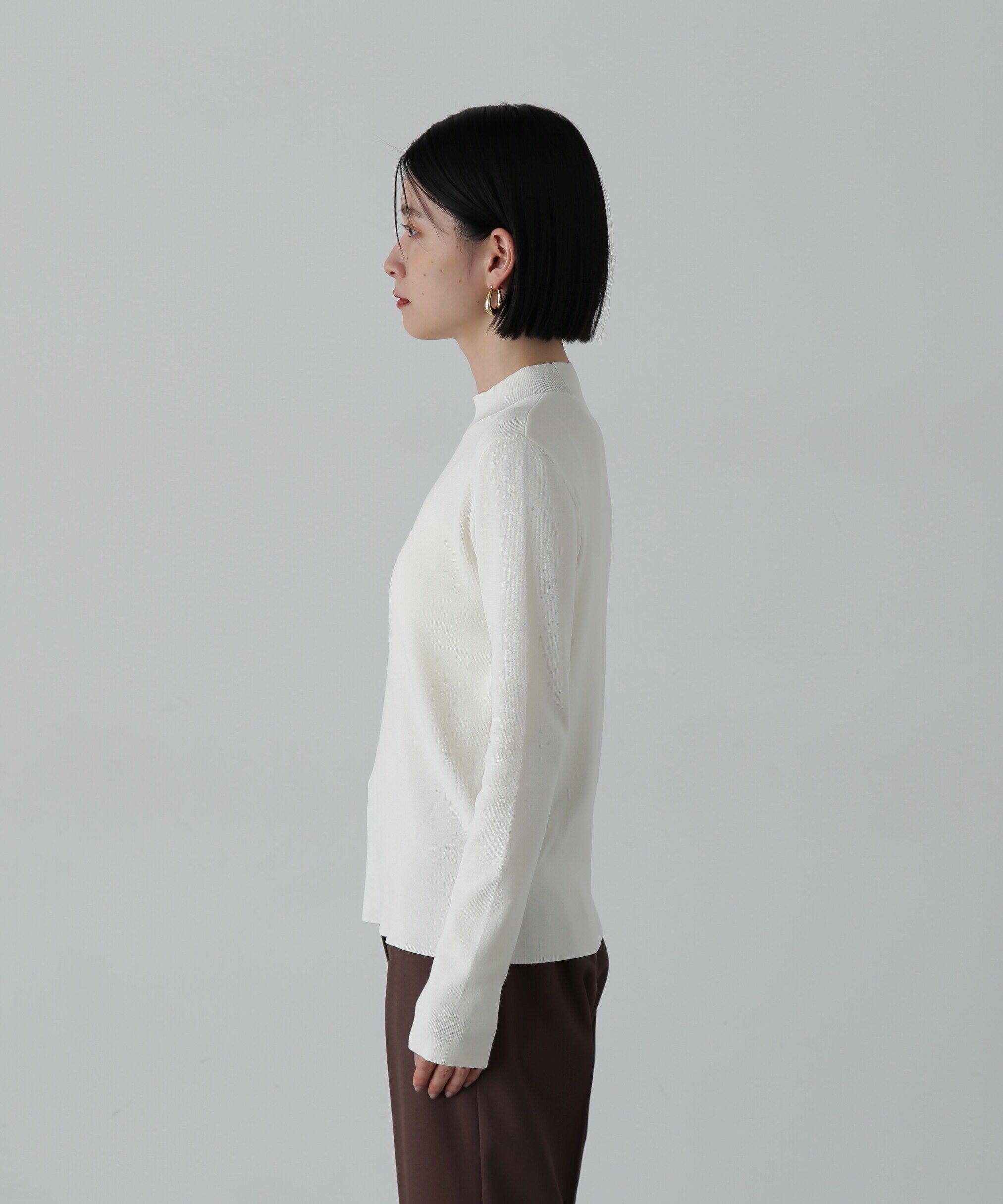  「総針ボトルネック長袖ニット」|ニット・セーター|