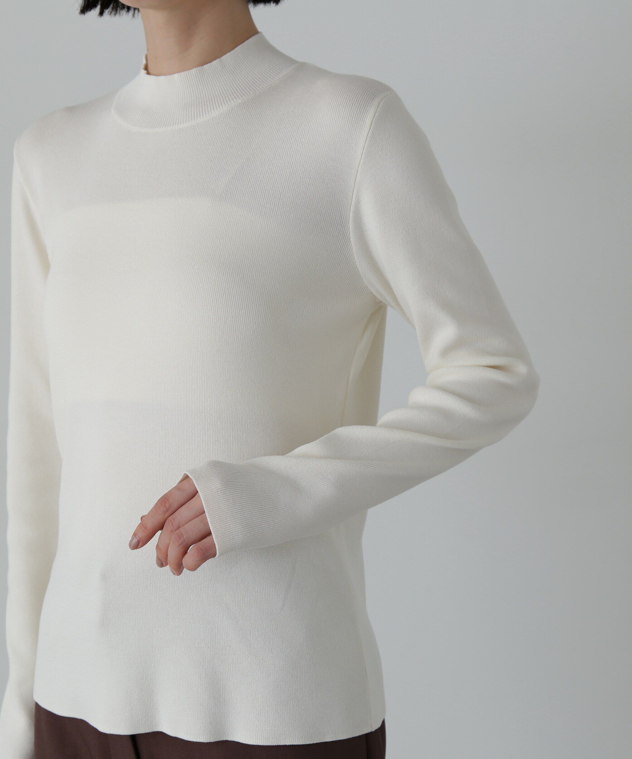  「総針ボトルネック長袖ニット」|ニット・セーター|