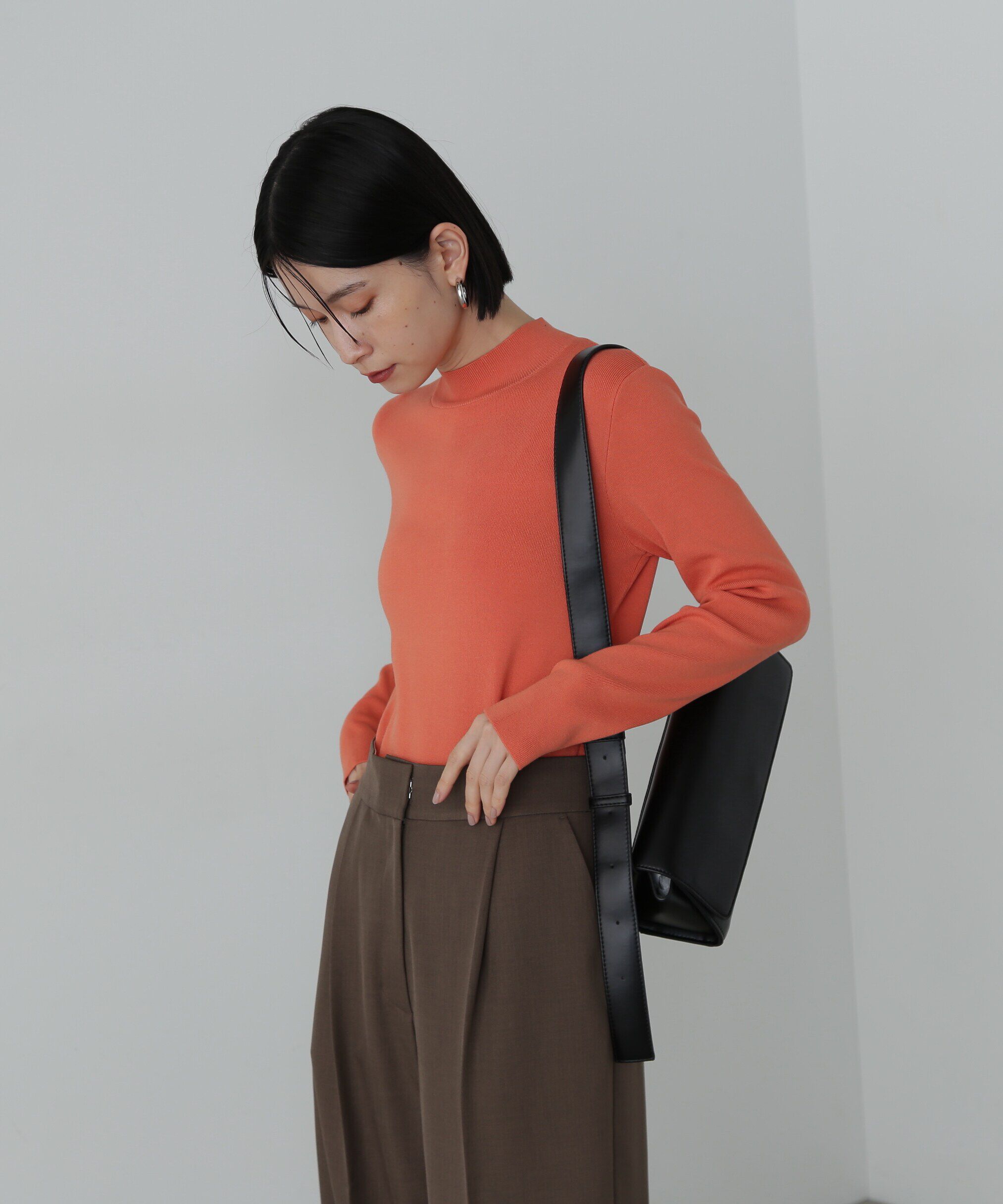  「総針ボトルネック長袖ニット」|ニット・セーター|