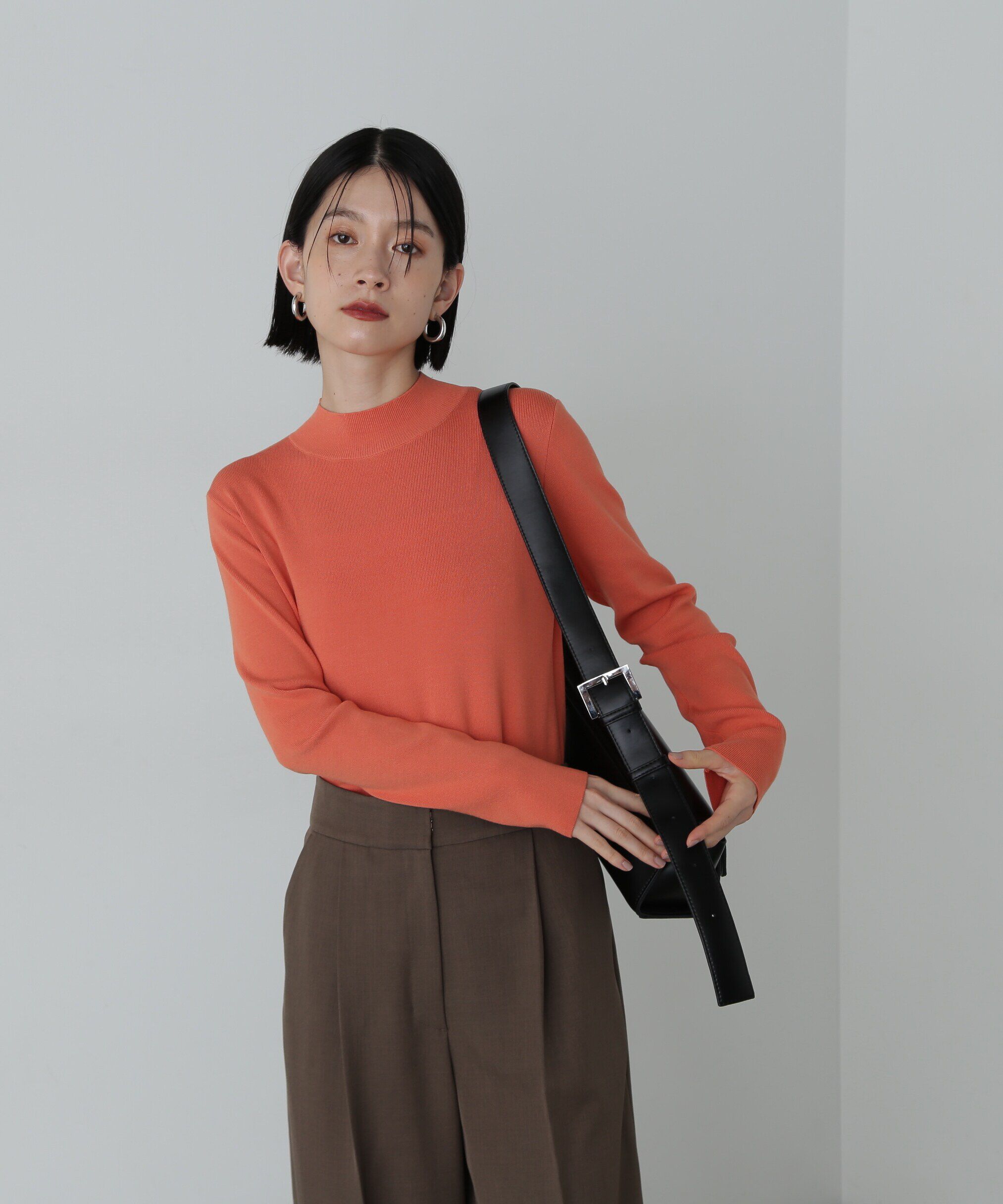  「総針ボトルネック長袖ニット」|ニット・セーター|