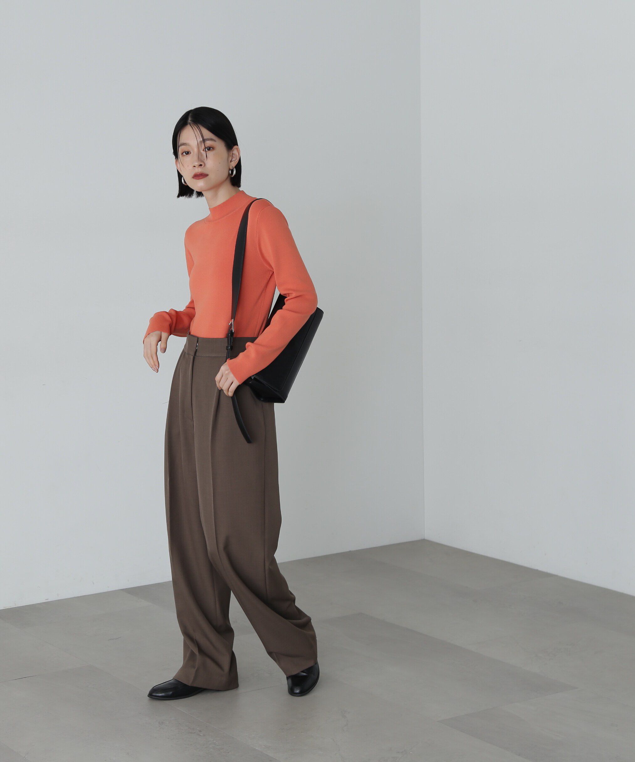  「総針ボトルネック長袖ニット」|ニット・セーター|