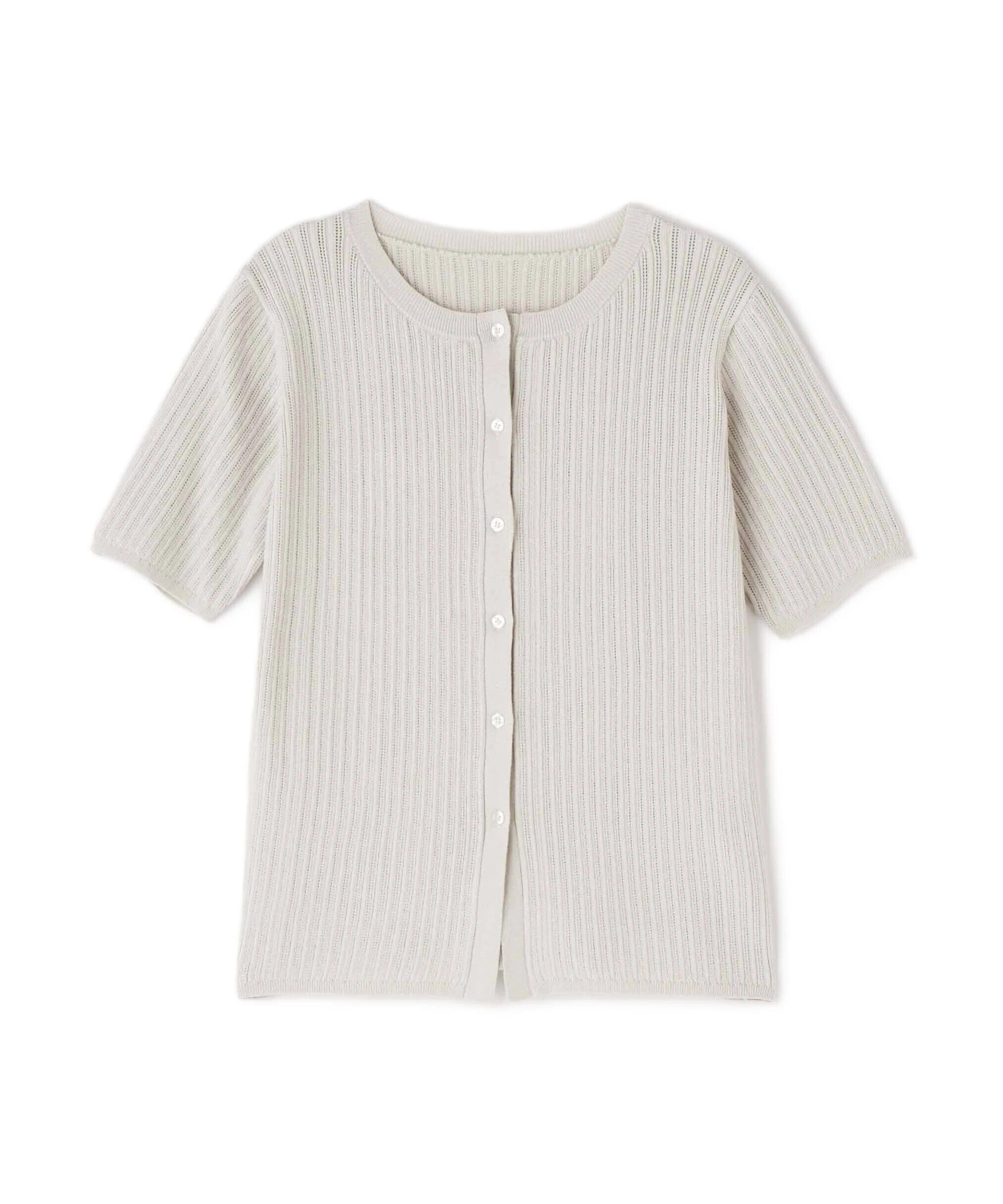  「アイレット柄ラメカーディガン」|ニット・セーター|