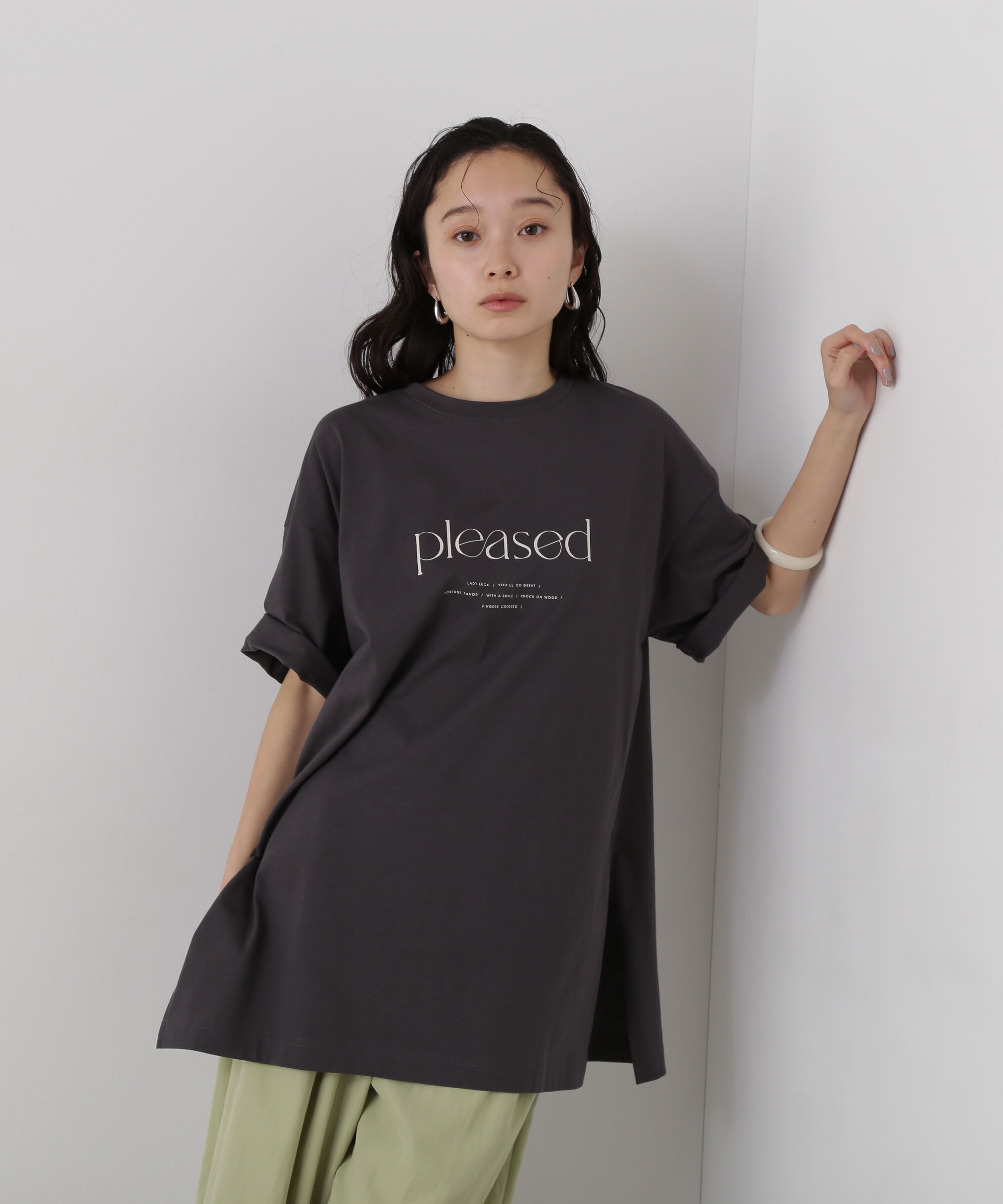  「オーバーサイズロゴプリントTシャツ」|Tシャツ・カットソー|