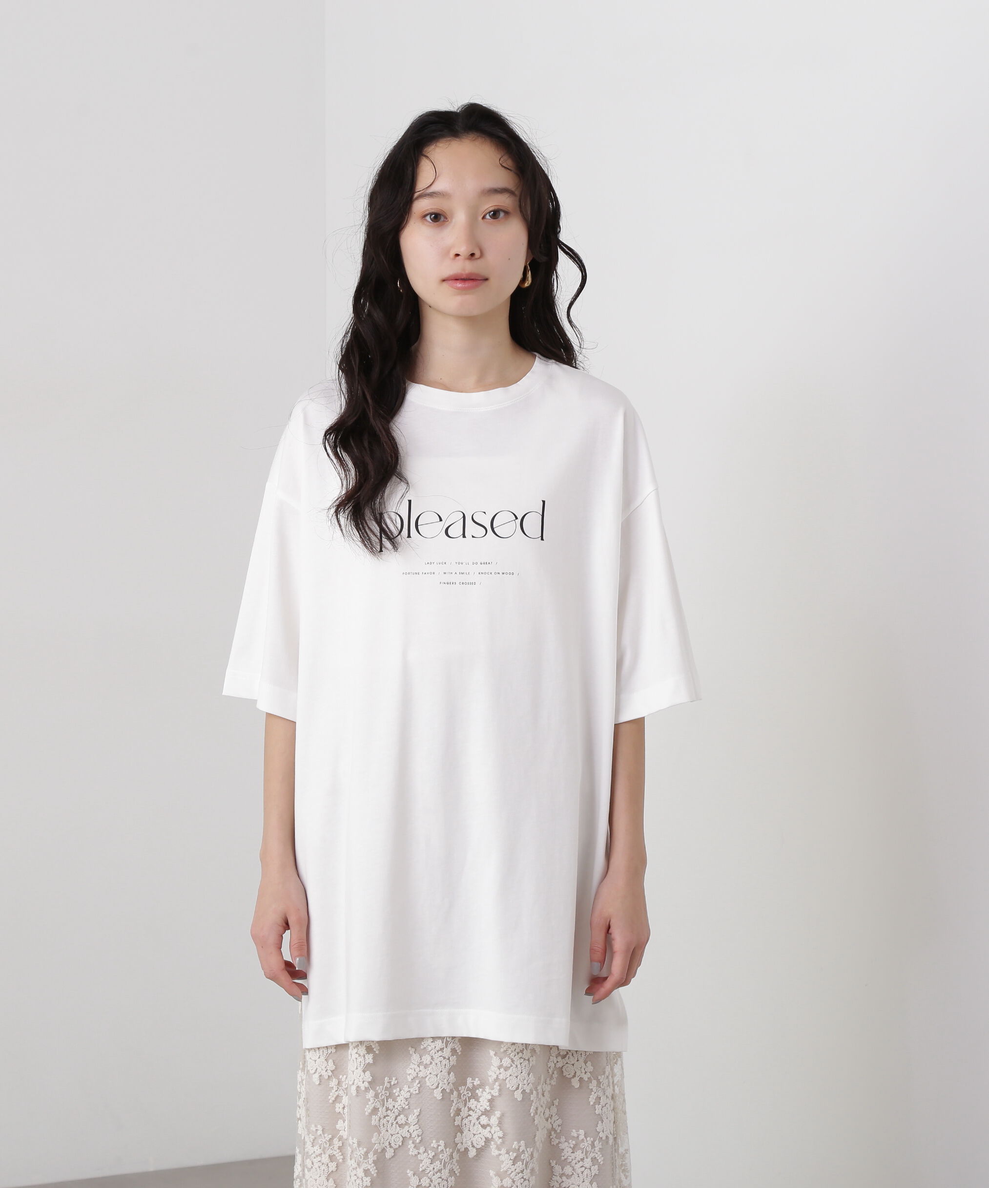  「オーバーサイズロゴプリントTシャツ」|Tシャツ・カットソー|