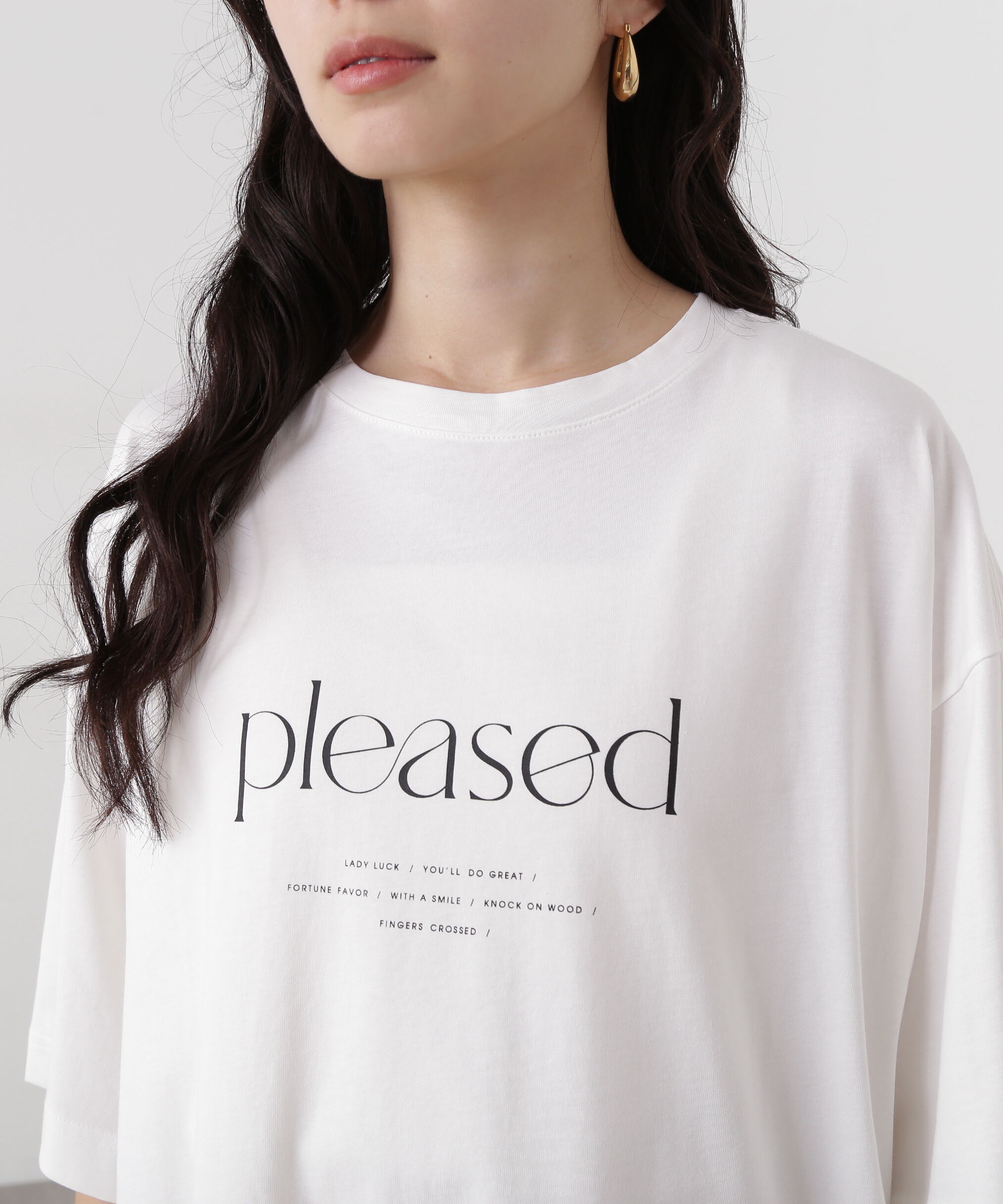  「オーバーサイズロゴプリントTシャツ」|Tシャツ・カットソー|