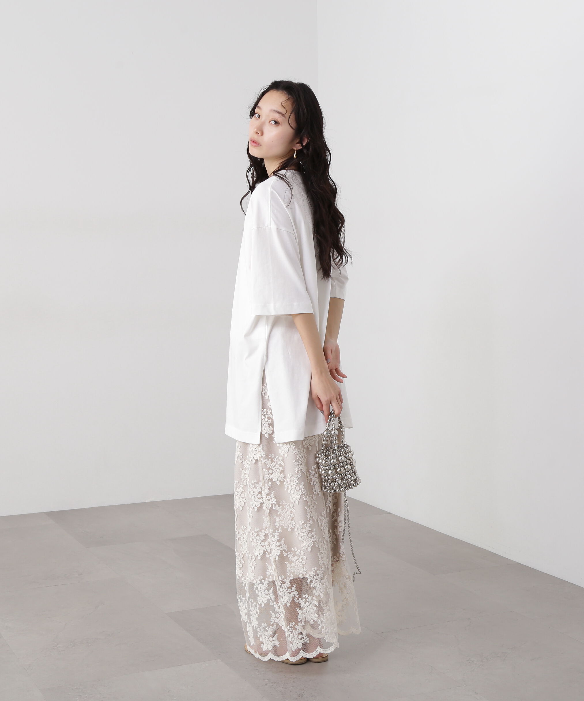  「オーバーサイズロゴプリントTシャツ」|Tシャツ・カットソー|