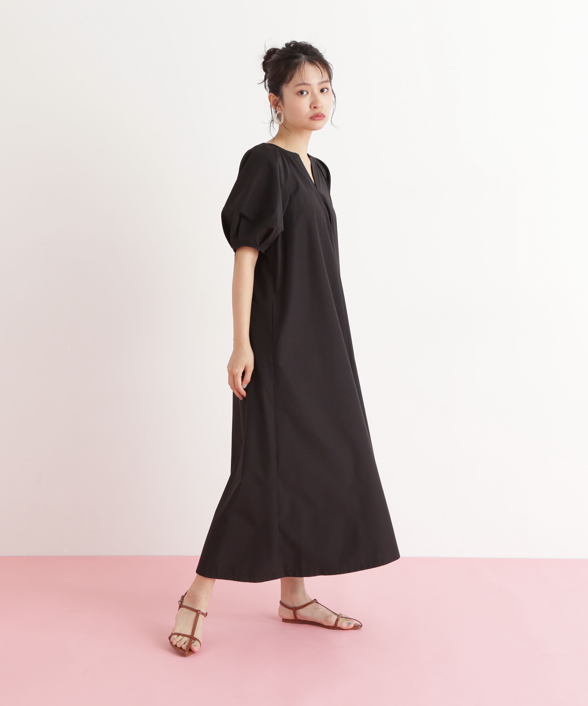  「タックスリーブワンピース」|ワンピース|