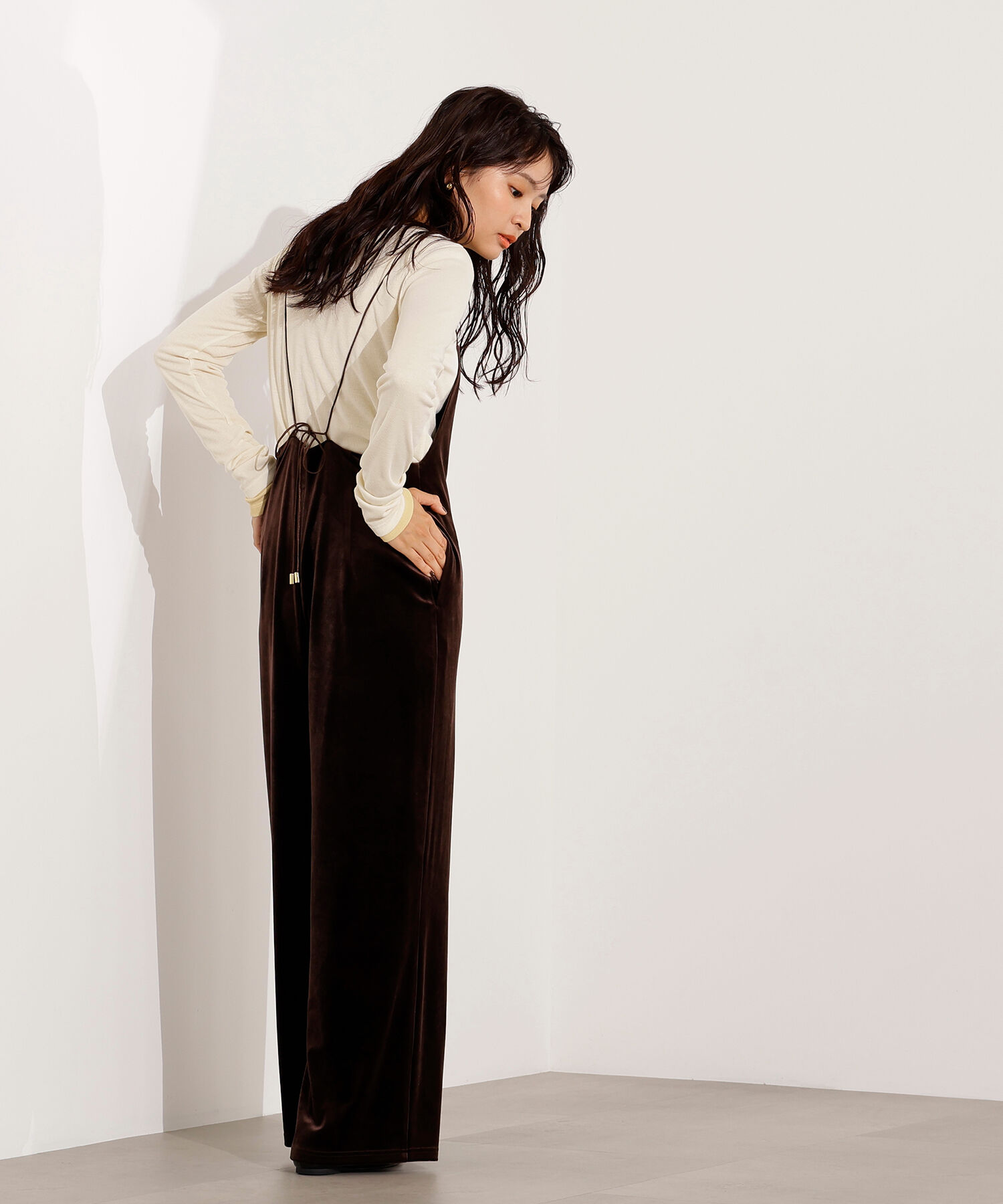  「ベロアオールインワン」|ワンピース|