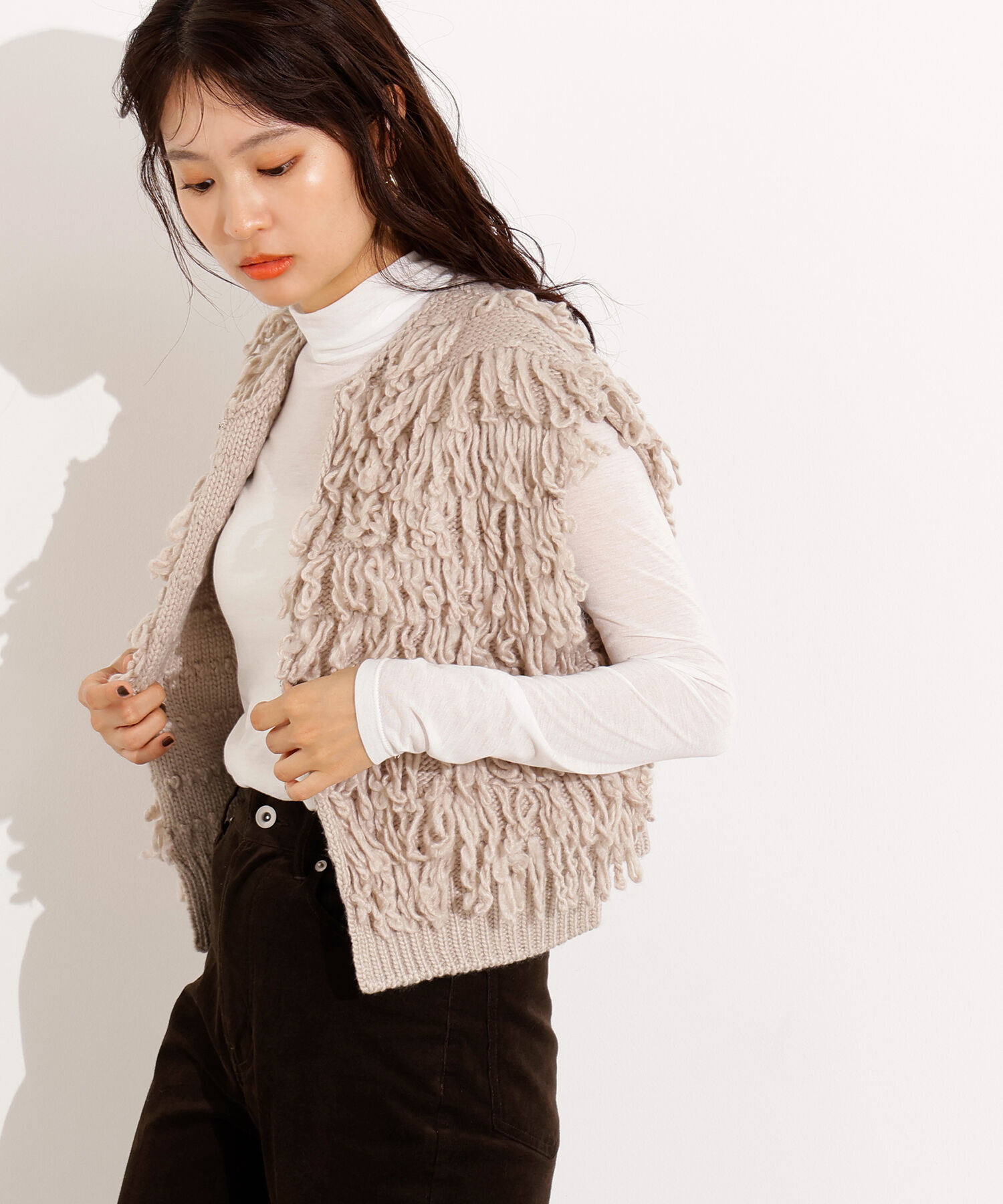 「ループニットベスト」|ニット・セーター|
