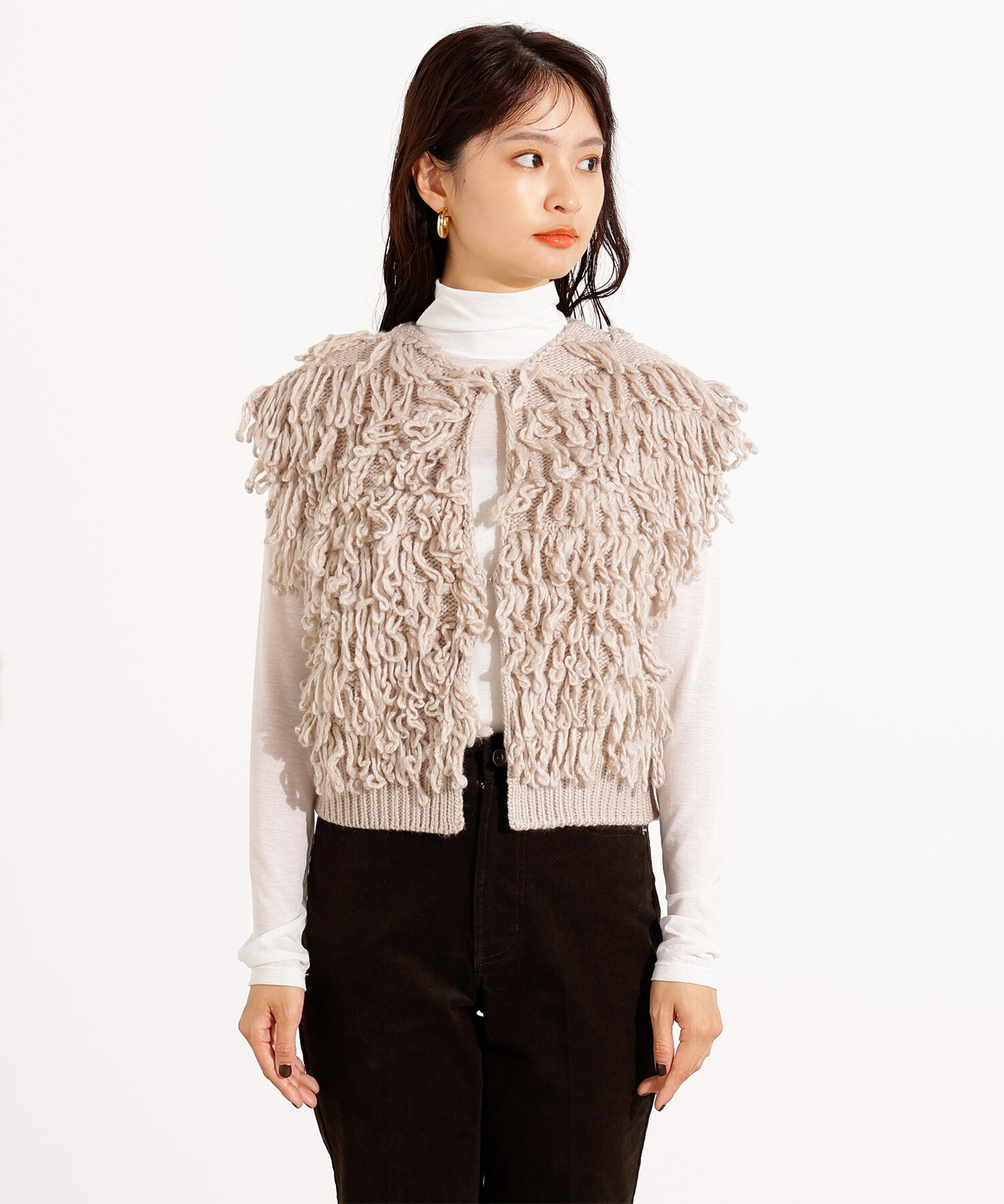  「ループニットベスト」|ニット・セーター|