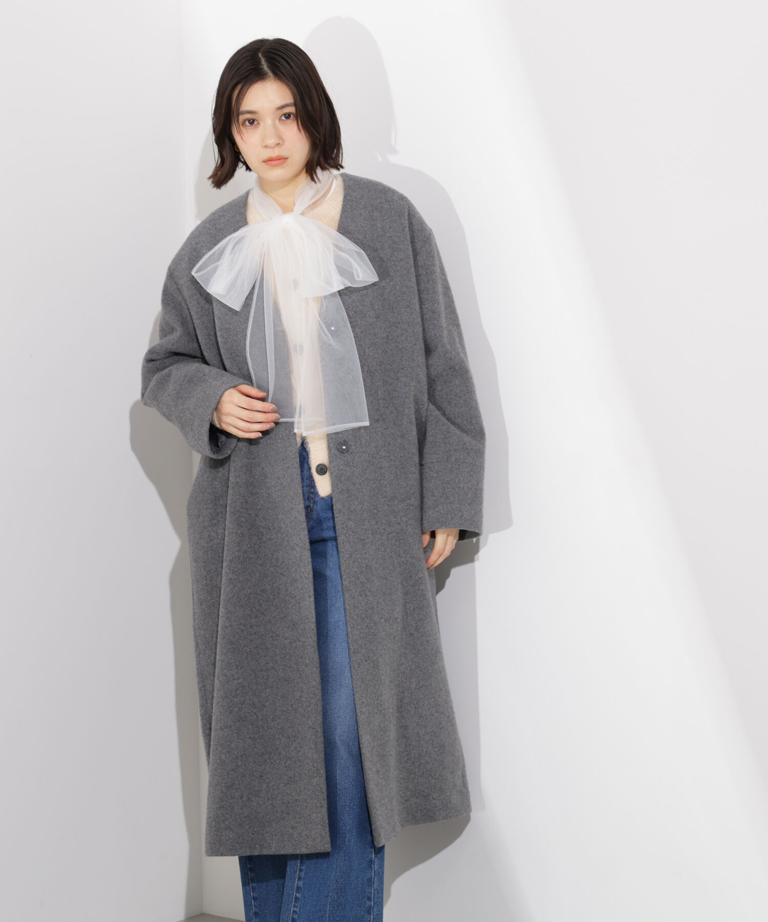  「カラーレスロングコート」|その他|