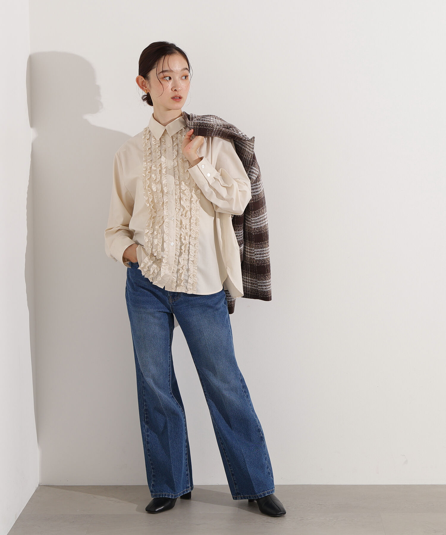  「フロントフリルブラウス」|シャツ・ブラウス|