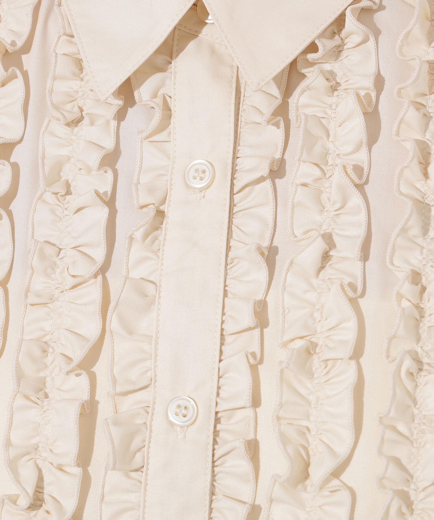  「フロントフリルブラウス」|シャツ・ブラウス|