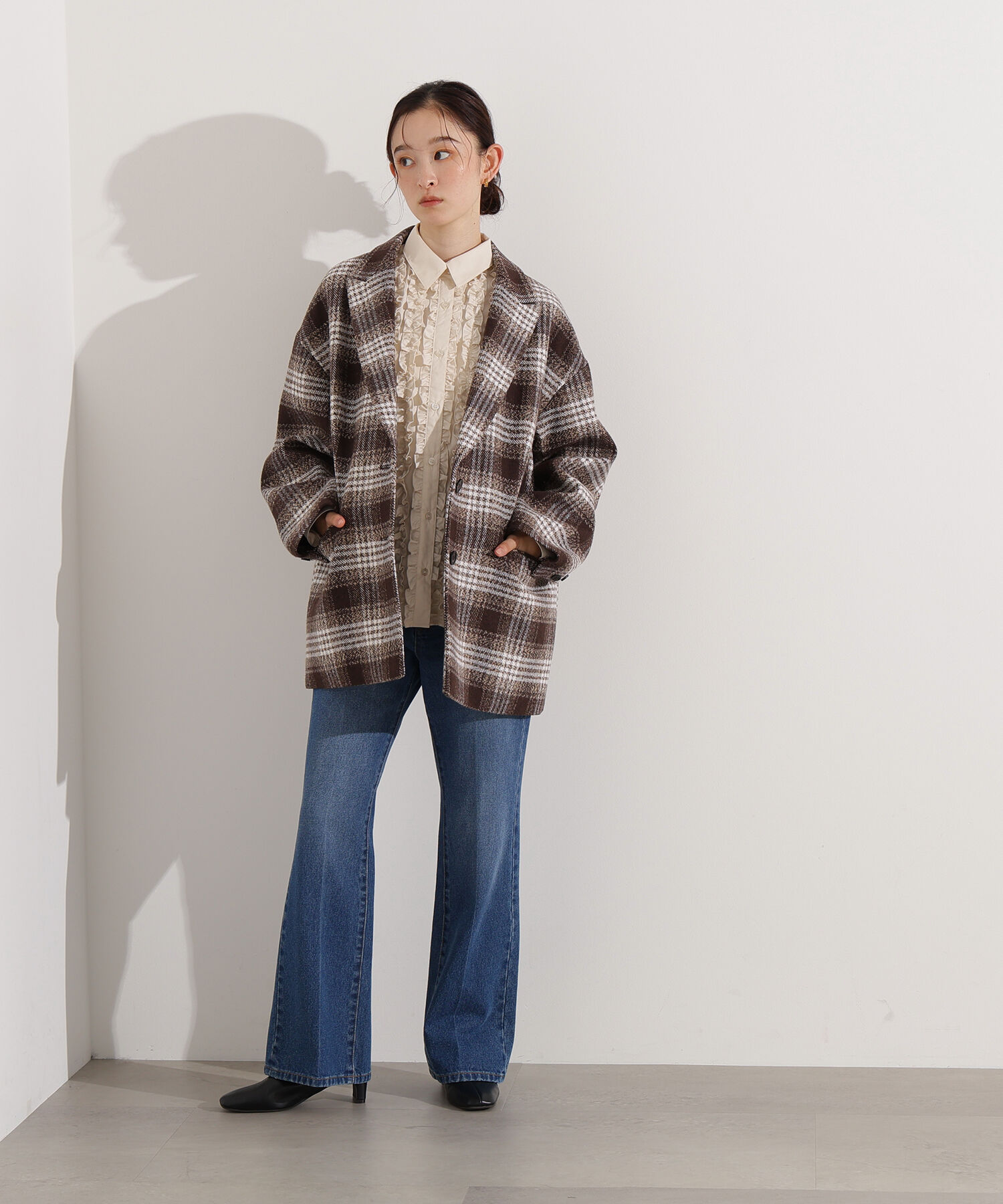  「フロントフリルブラウス」|シャツ・ブラウス|