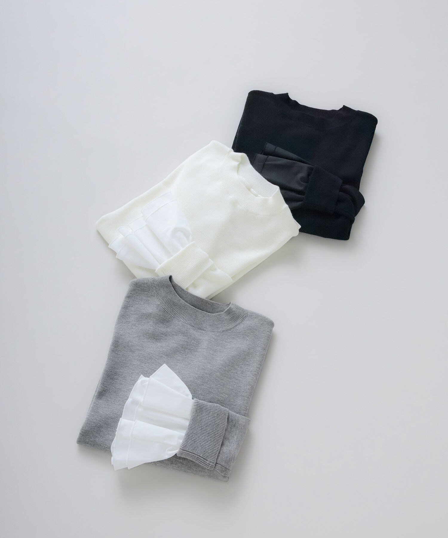  「カフスドッキングニット」|ニット・セーター|