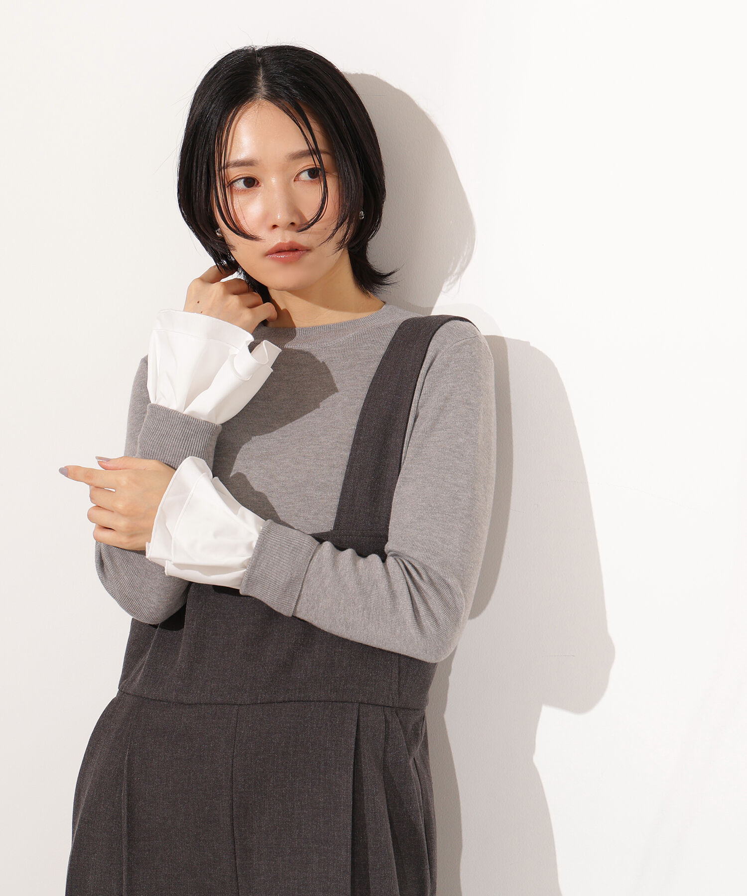  「カフスドッキングニット」|ニット・セーター|