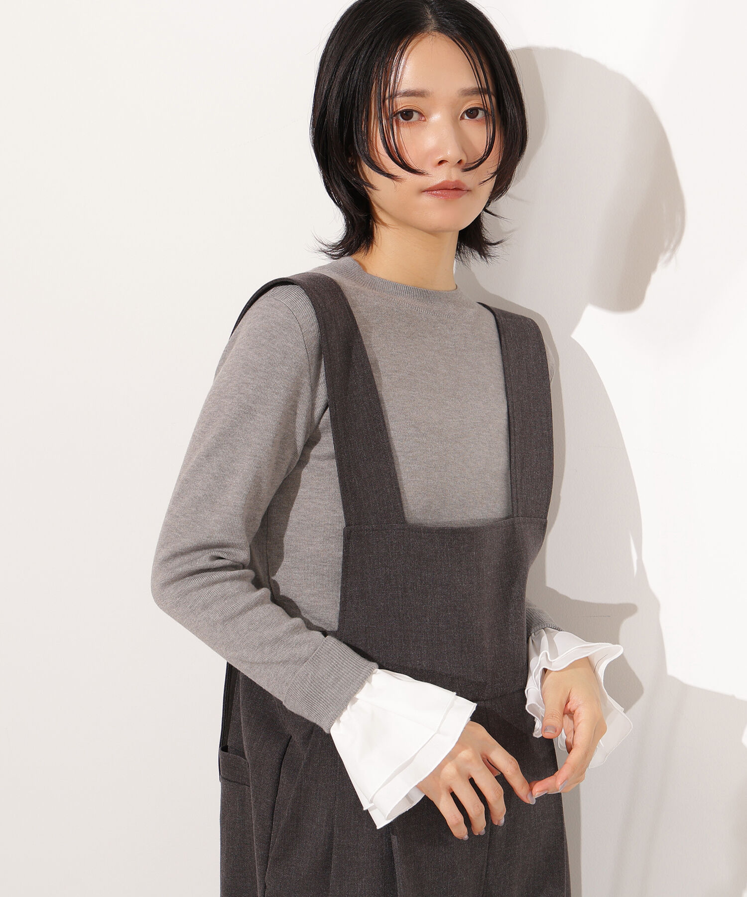  「カフスドッキングニット」|ニット・セーター|