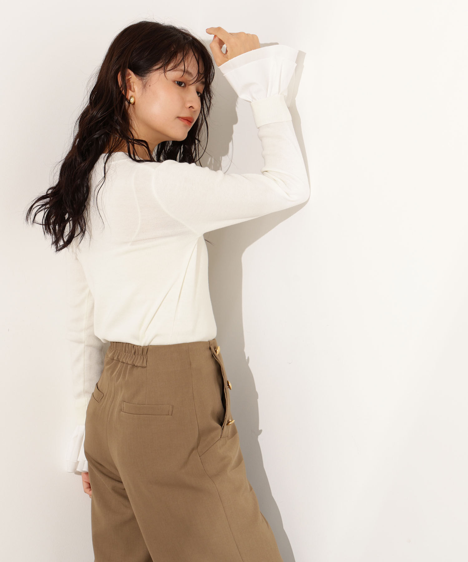  「カフスドッキングニット」|ニット・セーター|