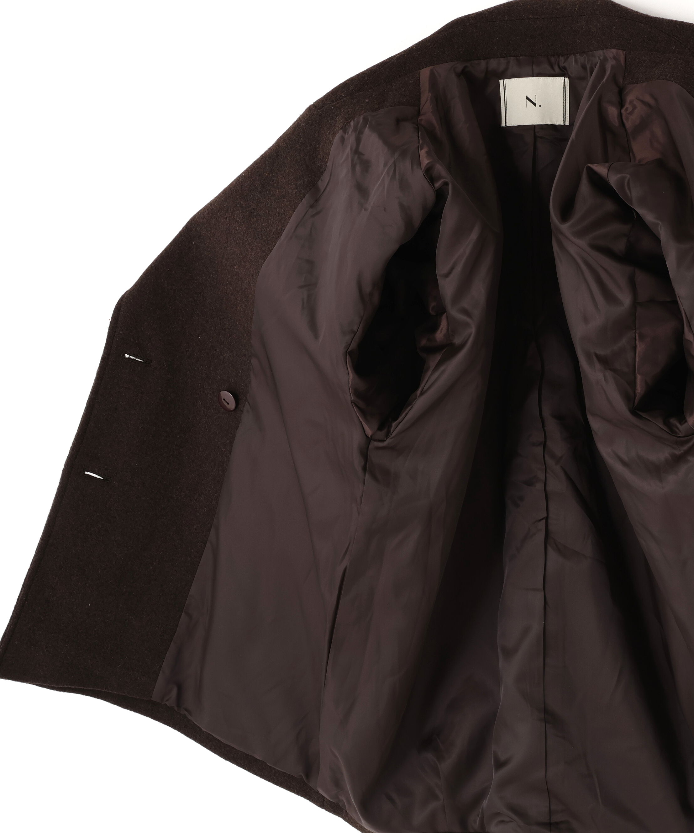  「ミドルPコート《ブラウン&times;ゴールドボタン：LUMINE・LUCUA・official site限定》」|ブルゾン・スタジャン|