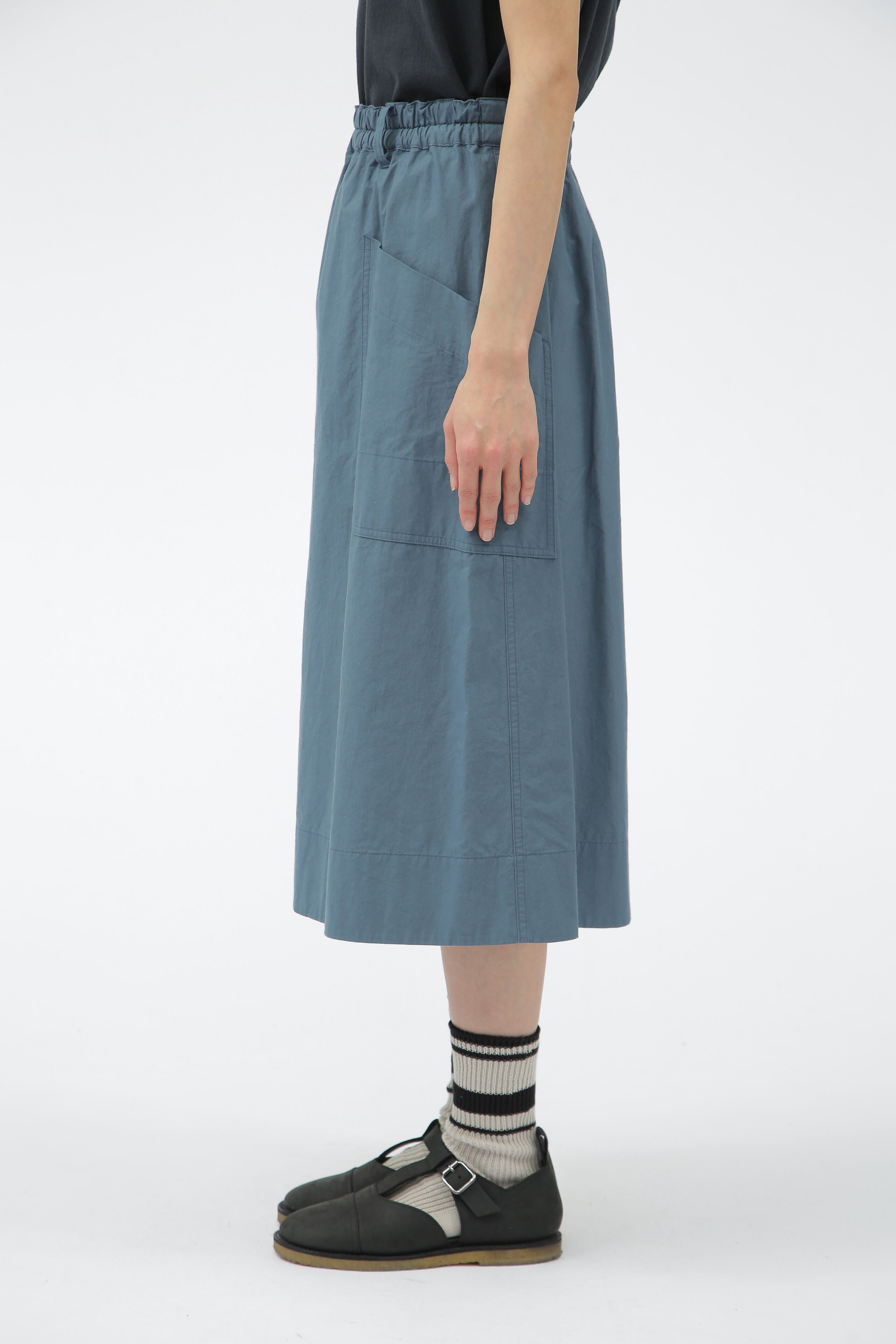 MHL.「WASHED COTTON POPLIN」|スカート|