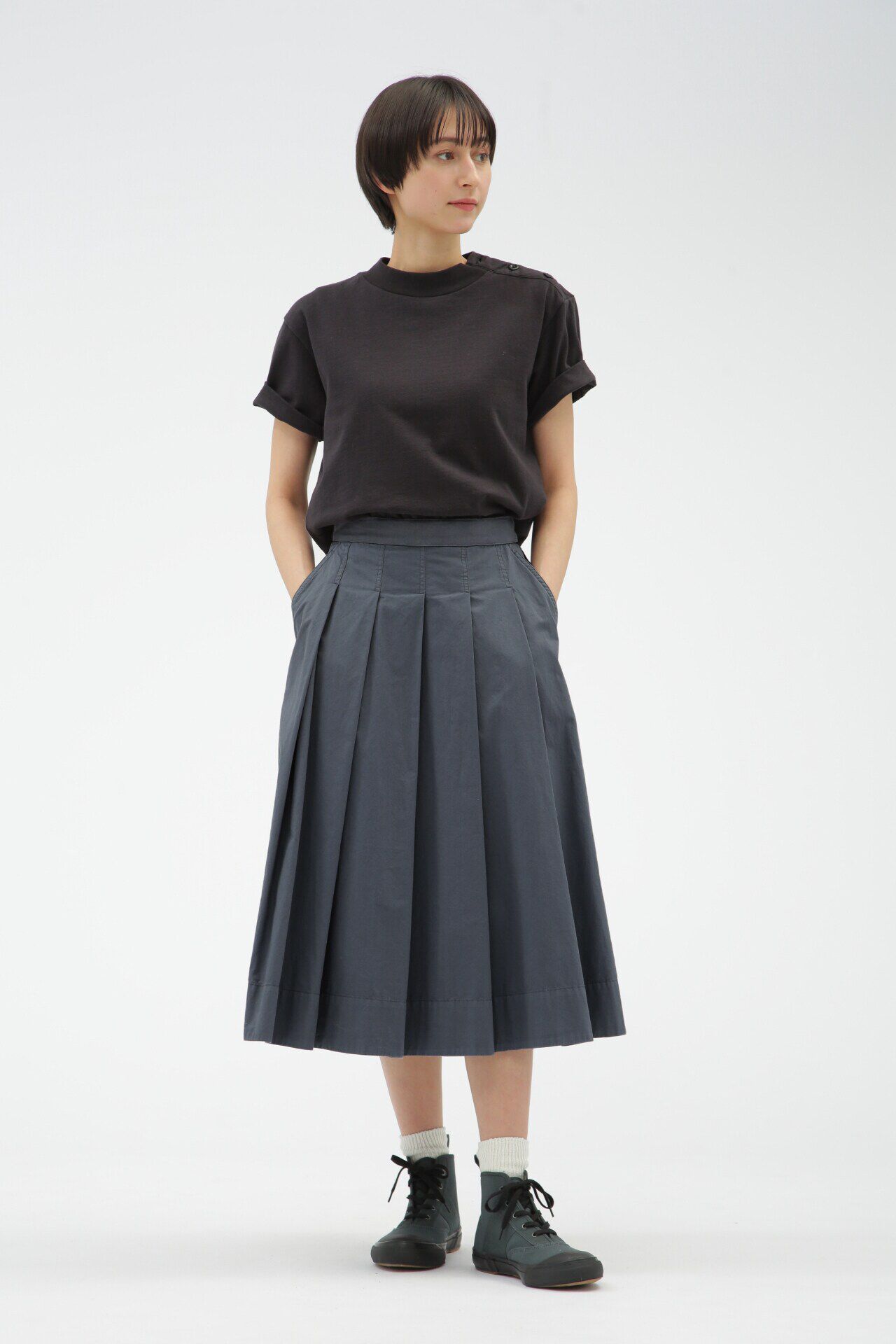 MHL.「WORN LIGHT COTTON JERSEY」|Tシャツ・カットソー|