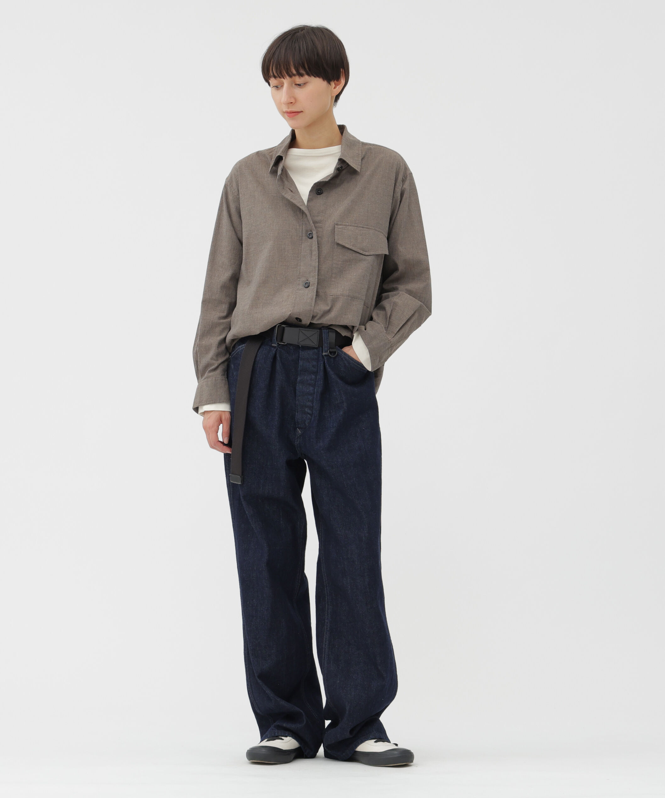 MHL.「SMOOTH COTTON JERSEY TOP」|Tシャツ・カットソー|