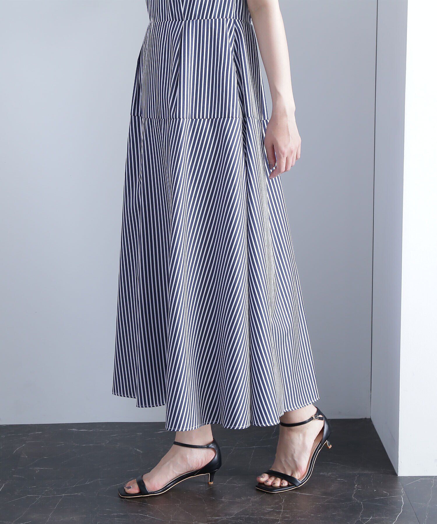  「バックシャンフレアワンピース」|ワンピース|