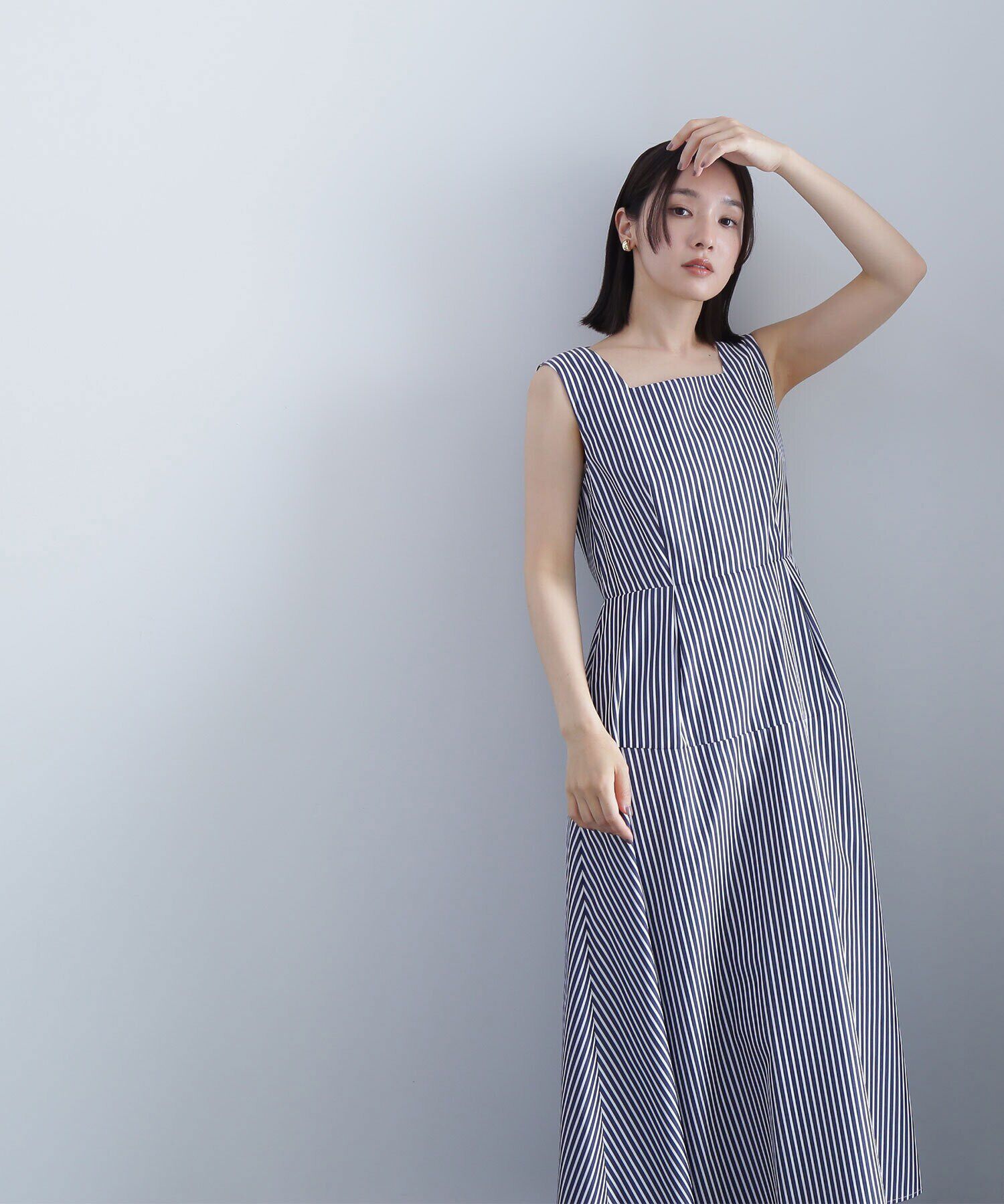  「バックシャンフレアワンピース」|ワンピース|