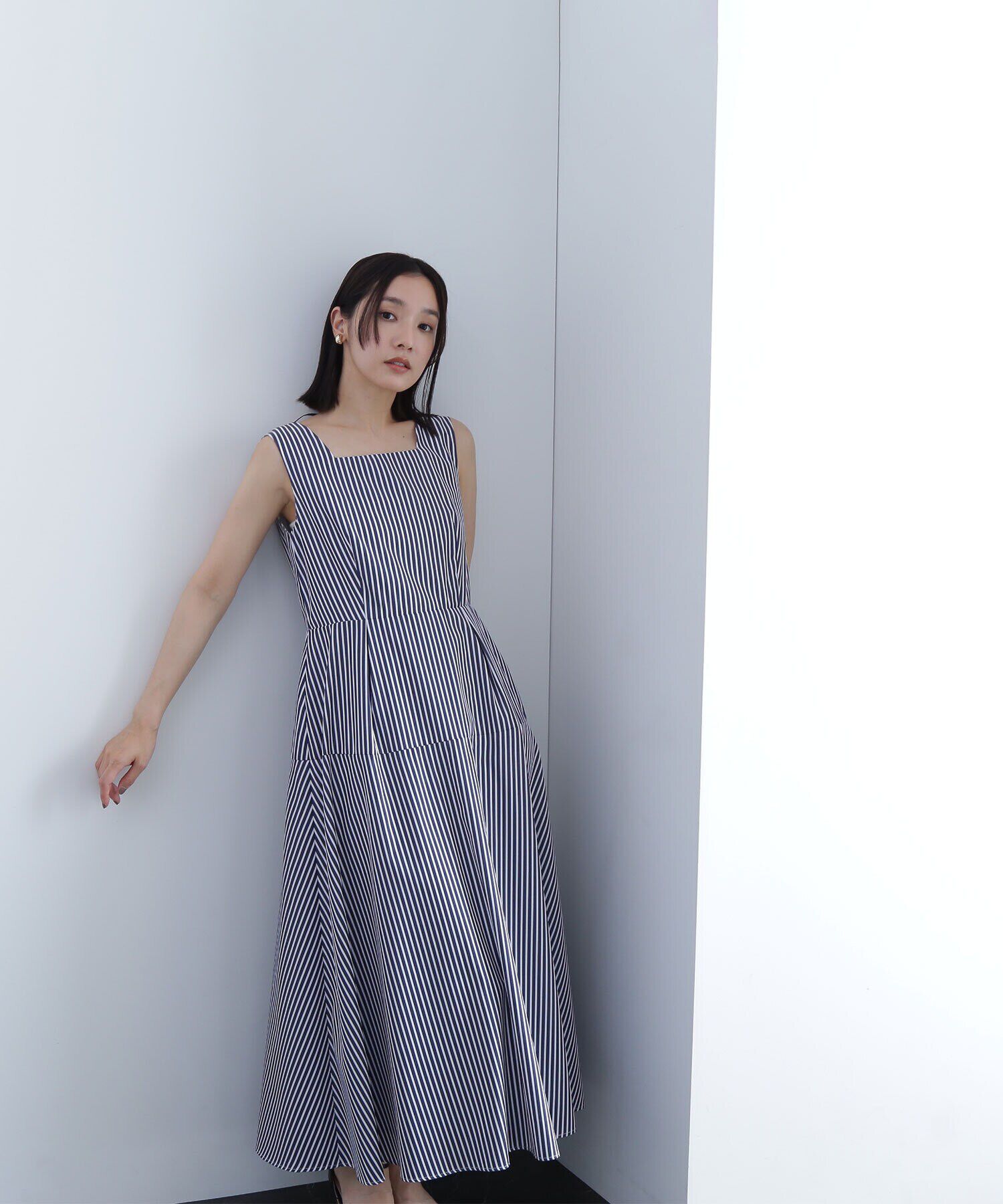  「バックシャンフレアワンピース」|ワンピース|