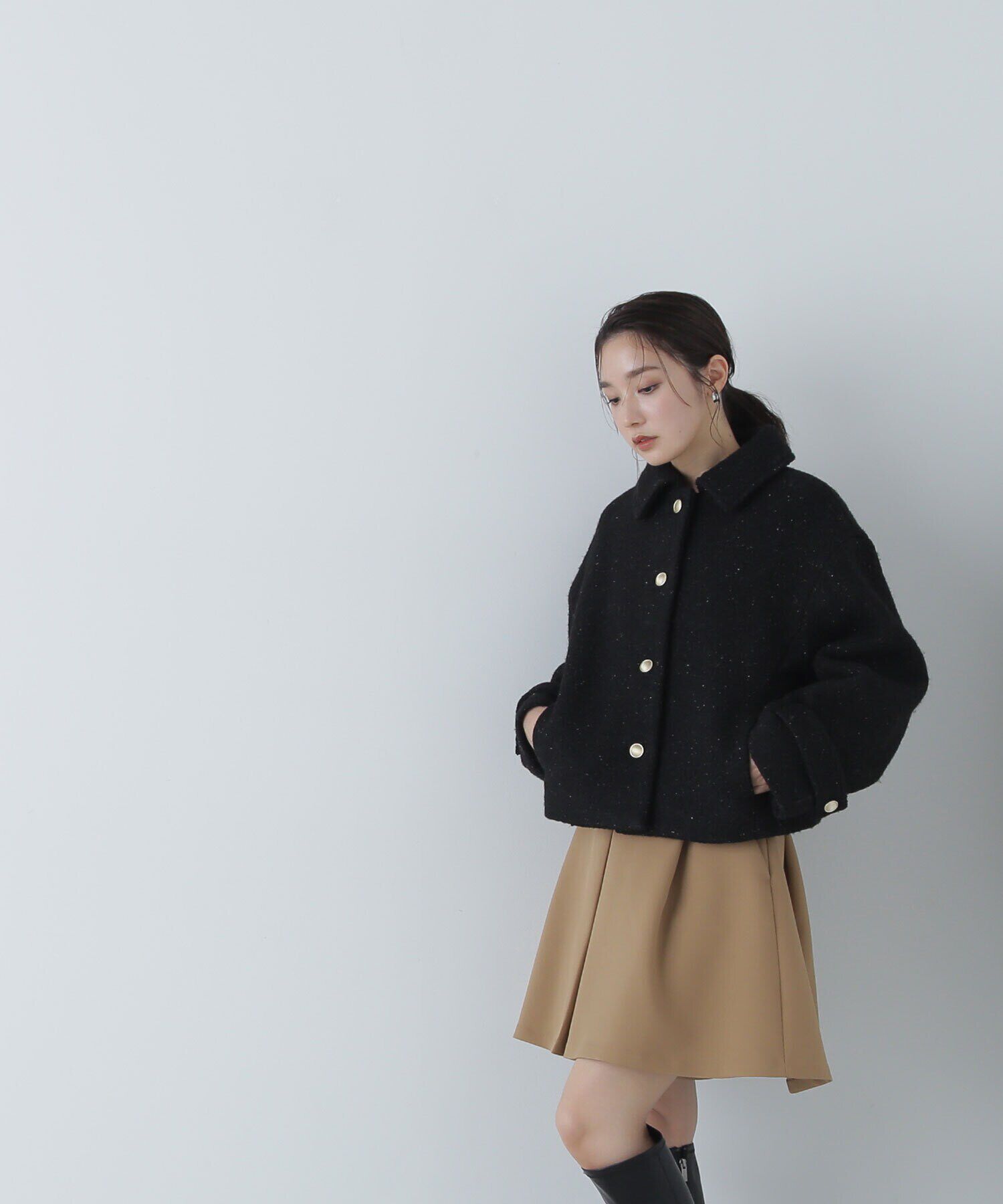  「ツイルフレアショートパンツ」|その他|キャメルベー