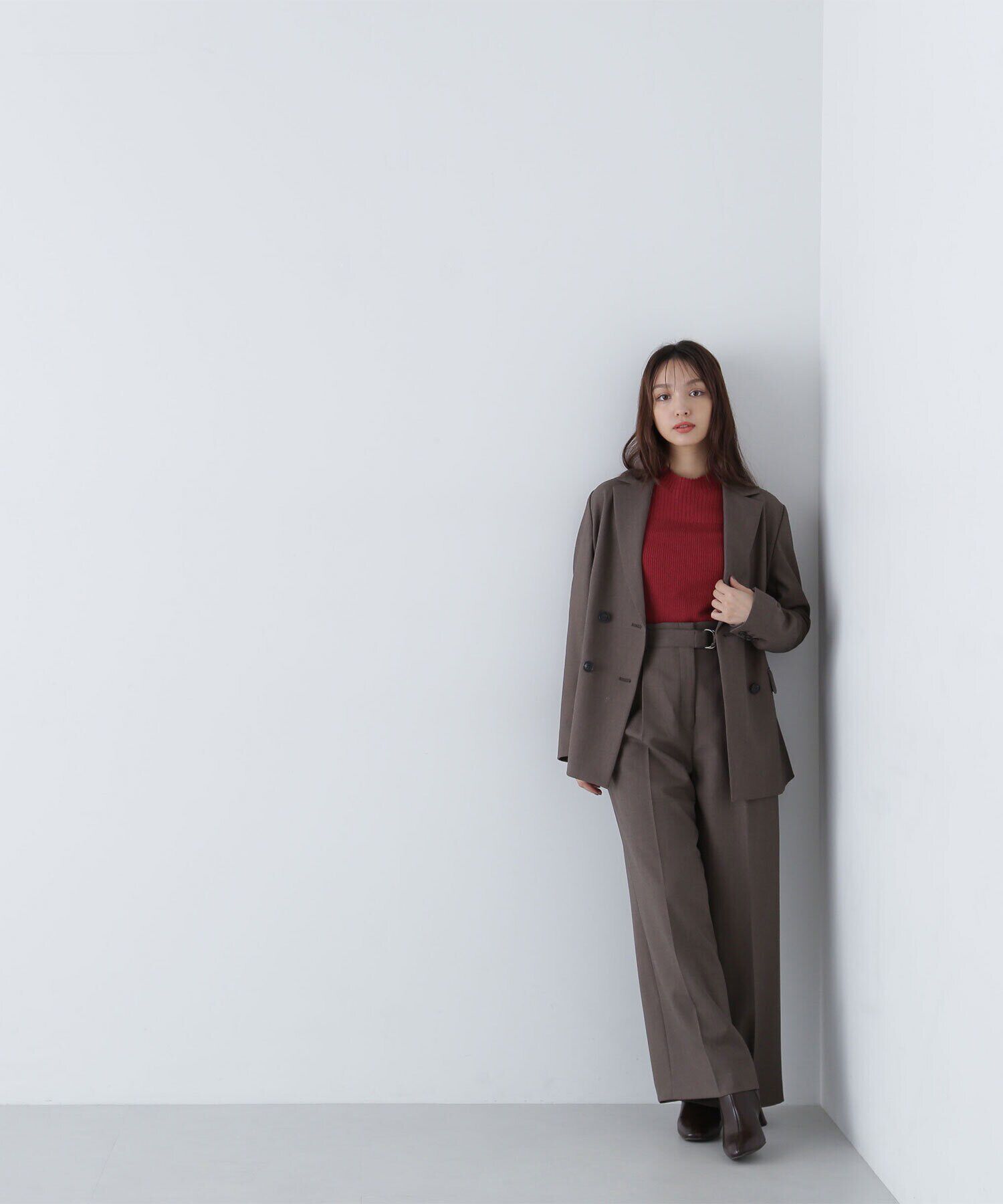  「＜リラクシーセットアップシリーズ＞ダブルブレストジャケット」|その他|