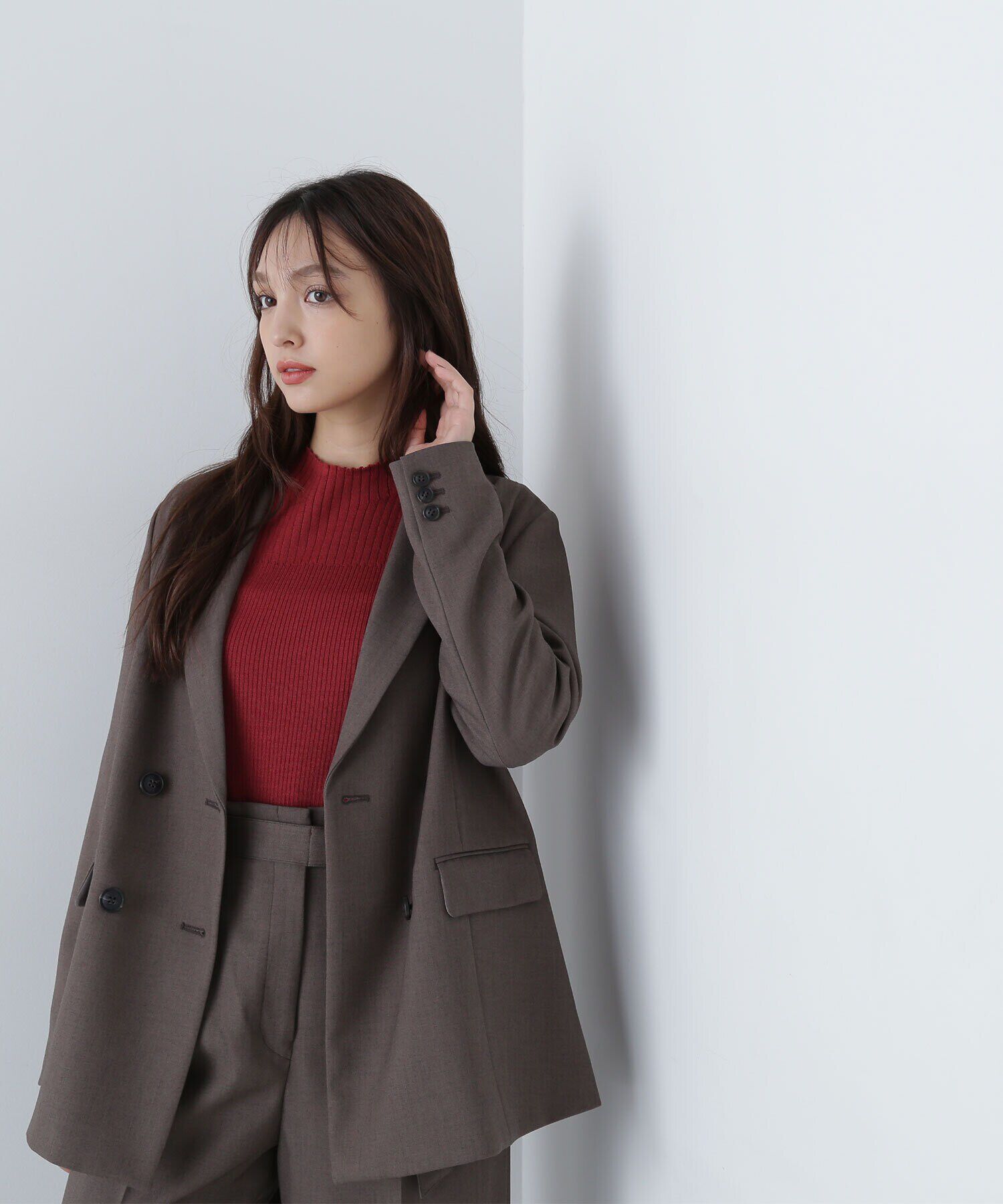  「＜リラクシーセットアップシリーズ＞ダブルブレストジャケット」|その他|