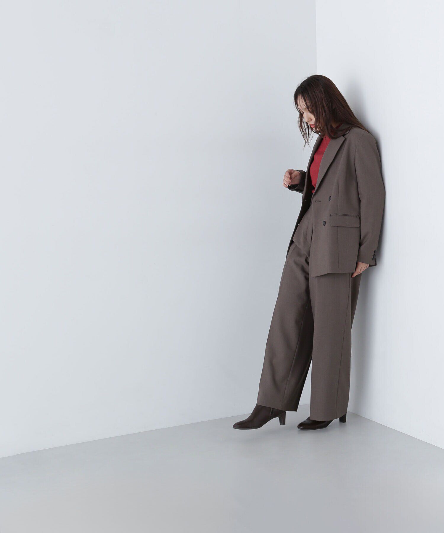  「＜リラクシーセットアップシリーズ＞ダブルブレストジャケット」|その他|